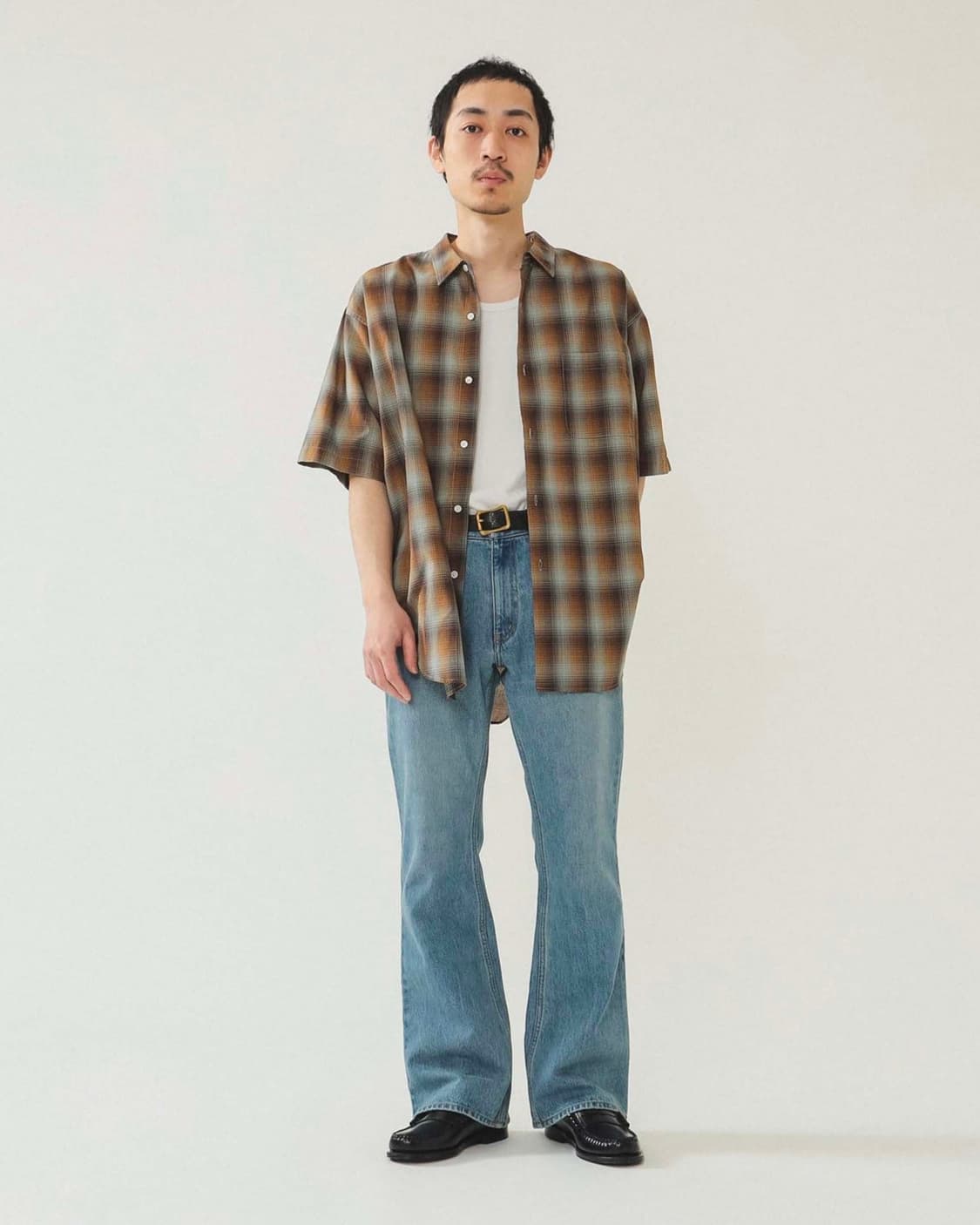 빔즈 BEAMS Ombre Check Easy Shirt 상품이미지8