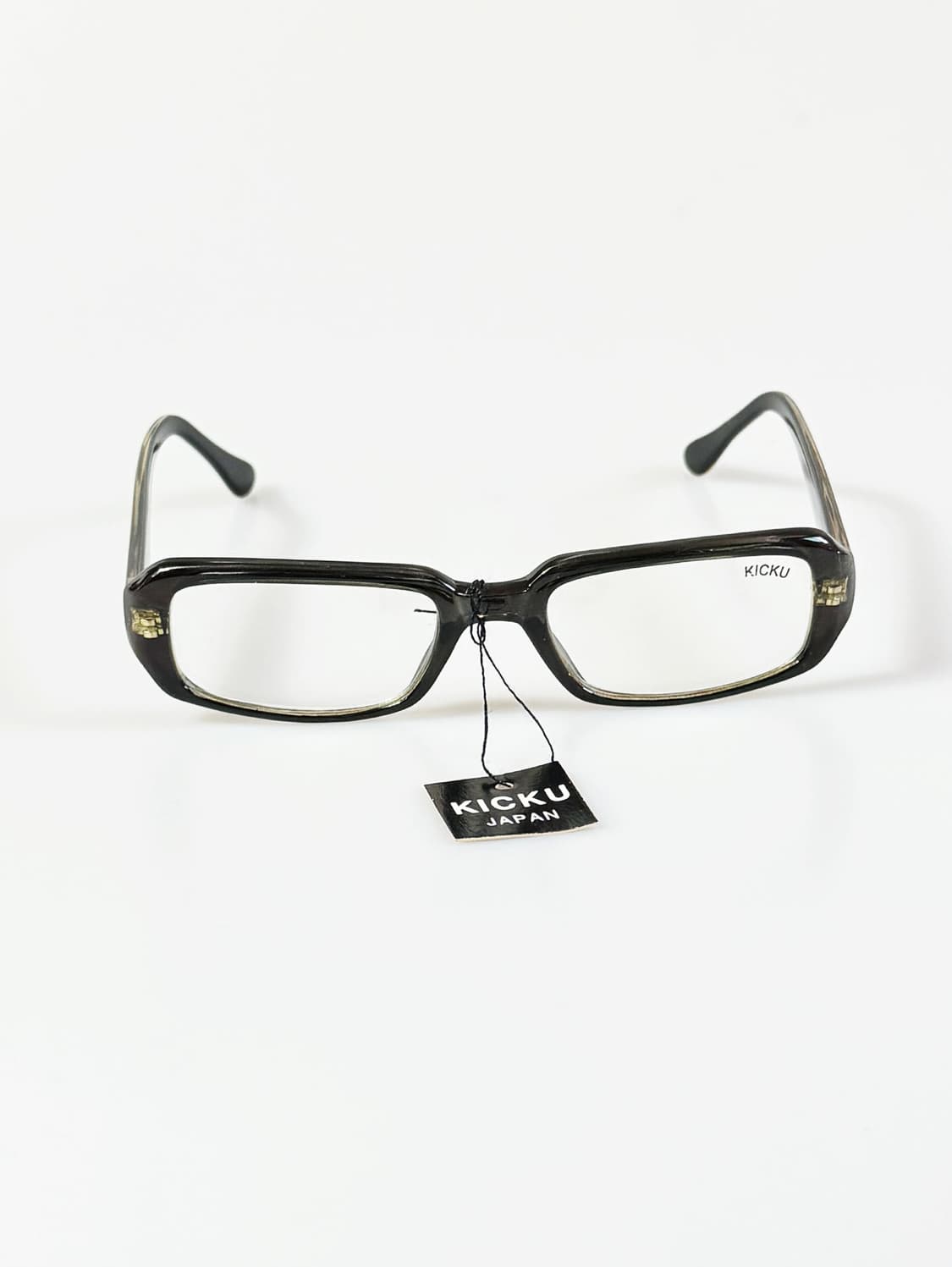 90s KICKU JAPAN 뿔테 셀룰로이드 스퀘어 빈티지 안경 상품이미지2
