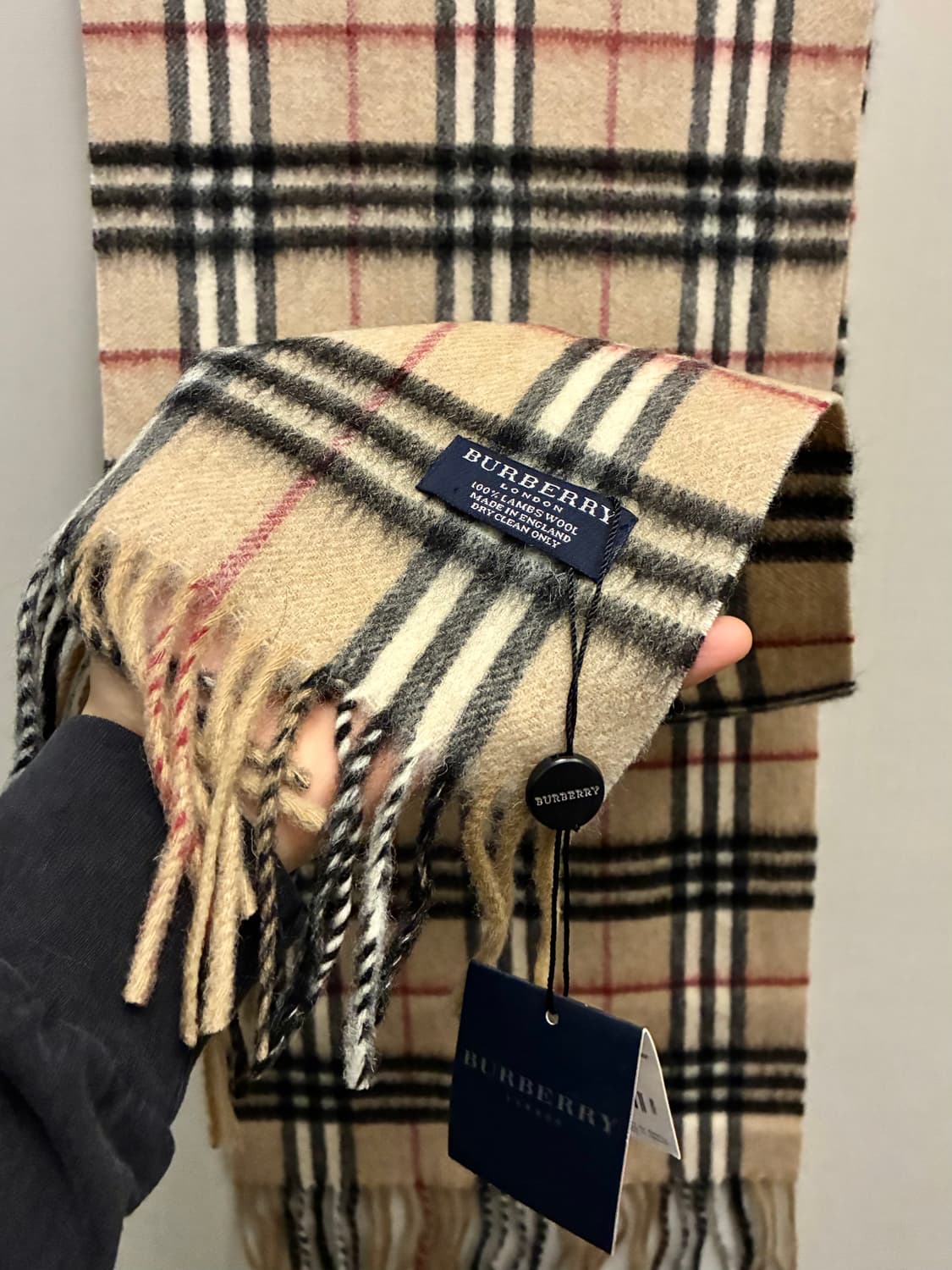 BURBERRY 버버리 런던 체크 램스울 머플러 목도리 상품이미지2