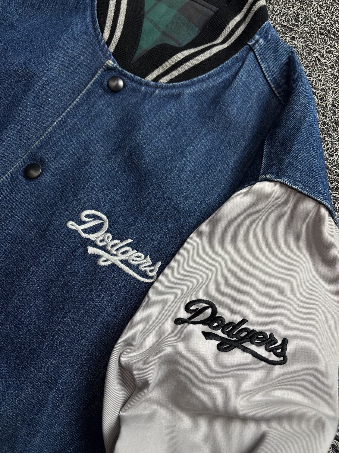 00s 빈티지 LA 다져스 빅로고 올드스쿨 데님 바시티 자켓 2392  상품이미지4