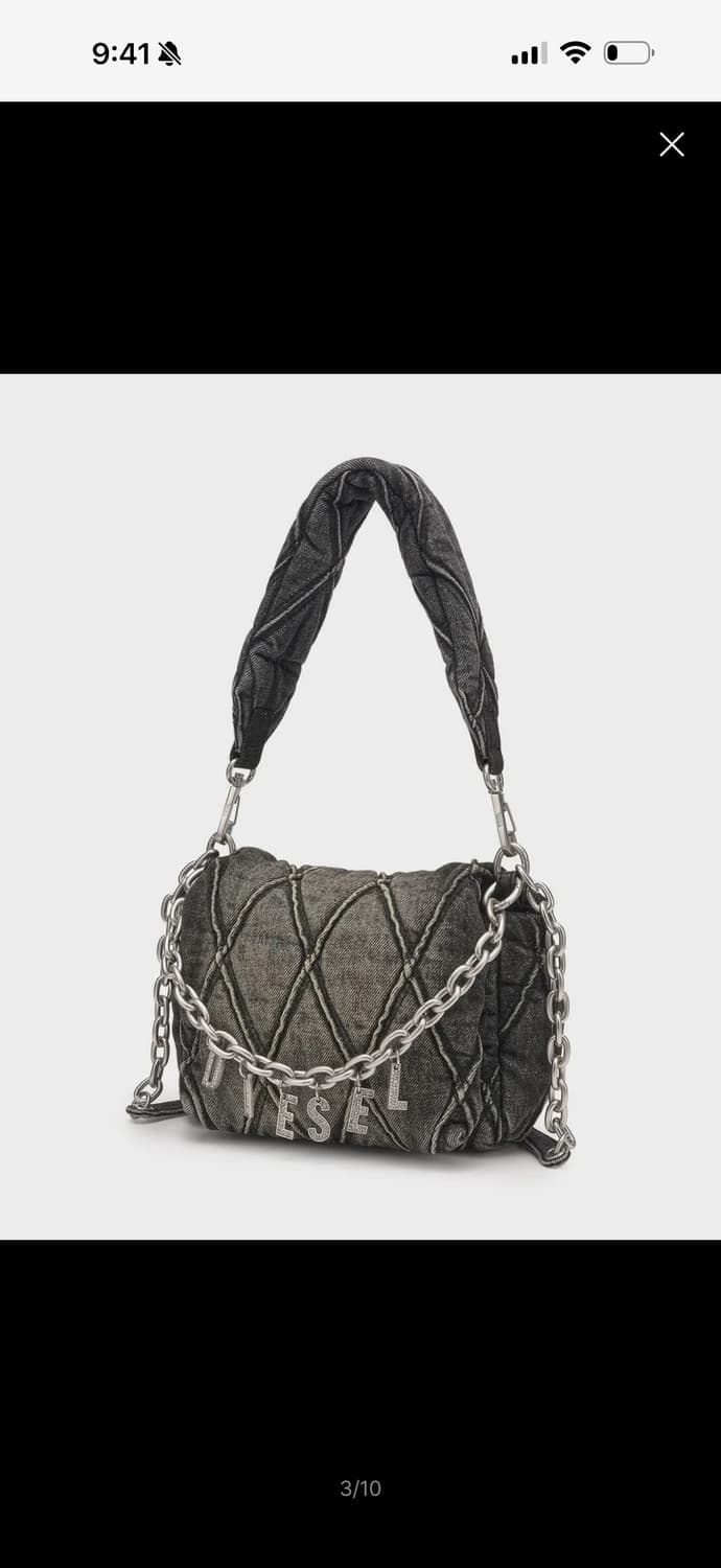 새상품 )) 디젤 데님 숄더백 흑청 컬러 상품이미지1