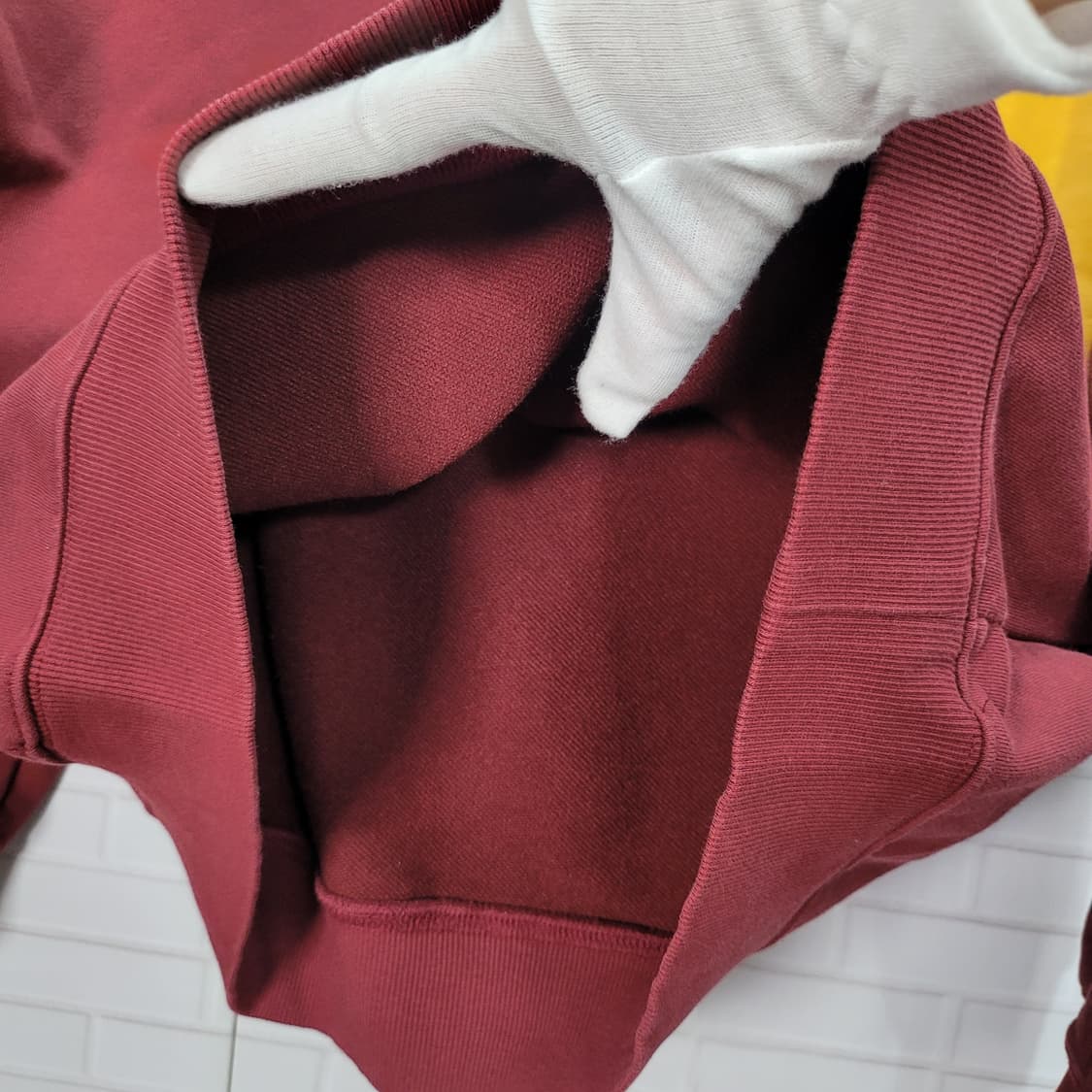 MLB 양키즈 컬러 박스 포이트 후드 긴팔 티셔츠 M/95사이즈 상품이미지8