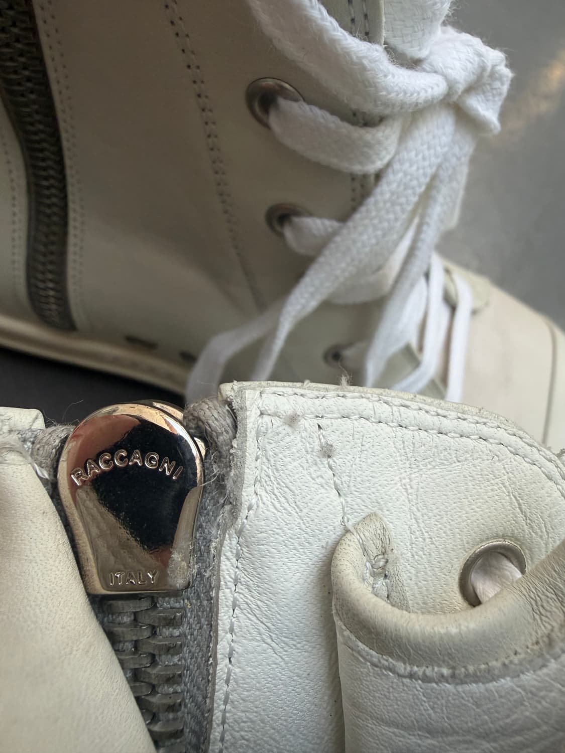 릭오웬스 12fw 라몬즈 하이 밀크 릭컨 다크쉐도우x  RICK OWEN 상품이미지10