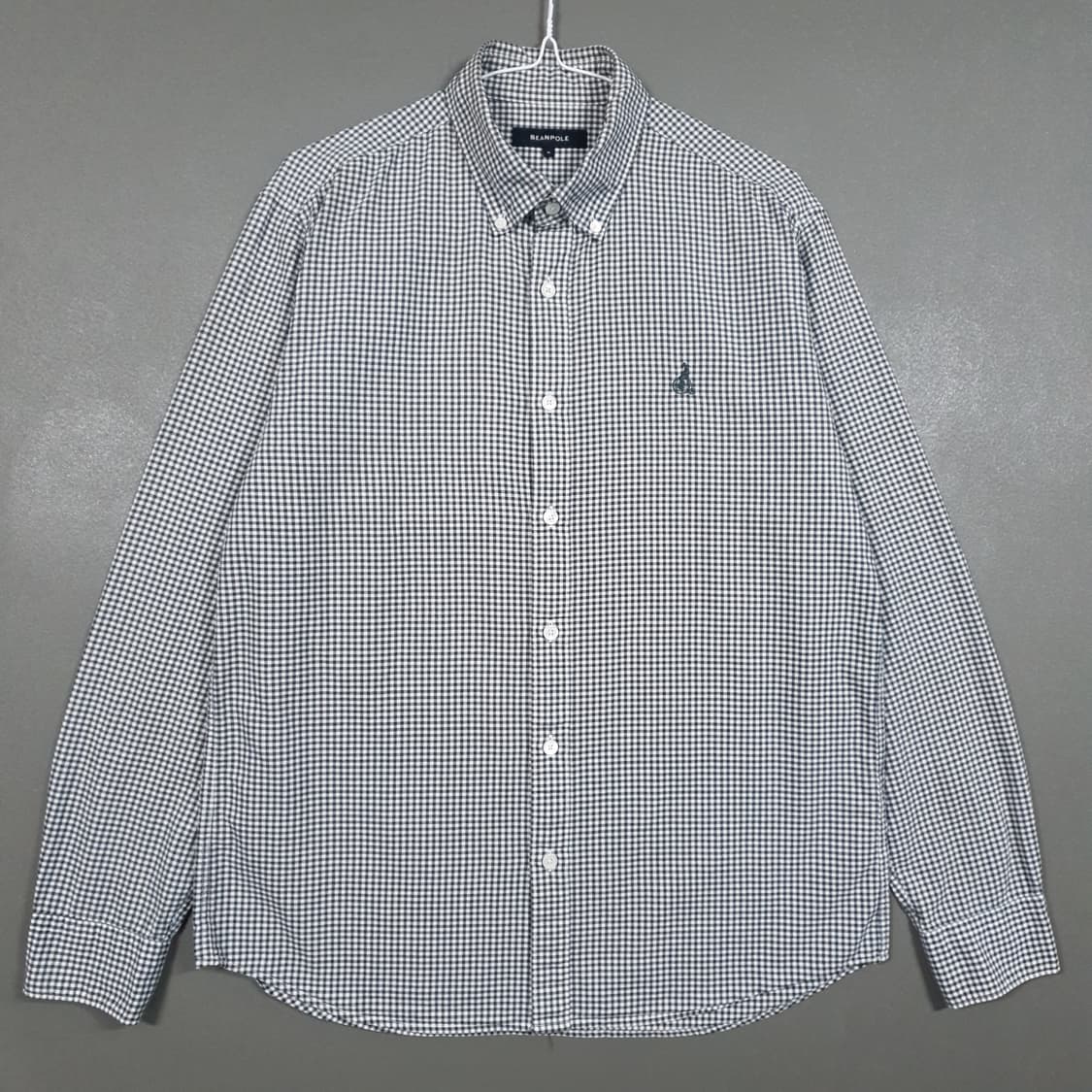 100) 빈폴 신형 22FW 버튼다운 옥스포드 깅엄 체크 셔츠 긴팔 남방 상품이미지1