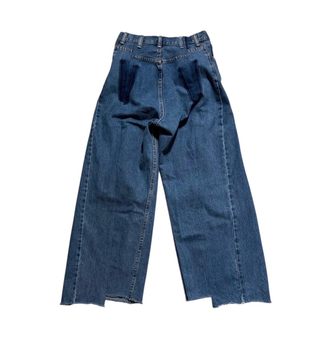 나나서카 플리츠 와이드 레그 데님 팬츠 상품이미지2