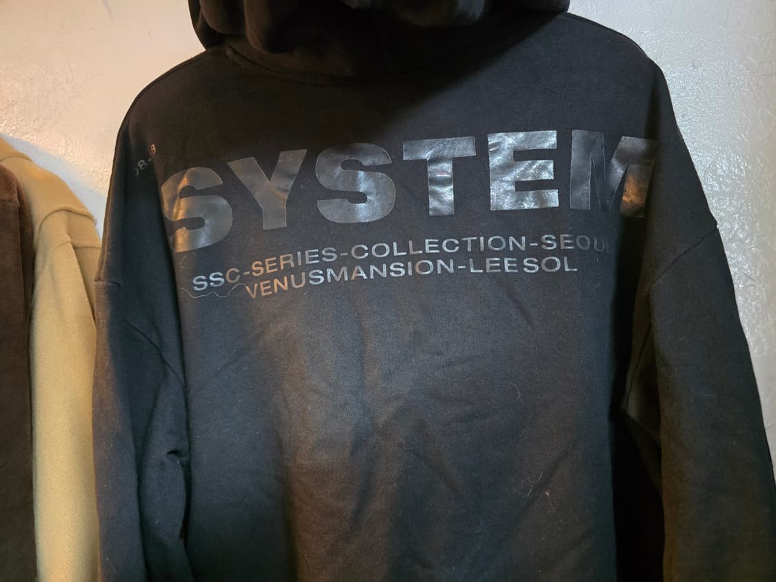 시스템 맨투맨 후드티셔츠 상품이미지2