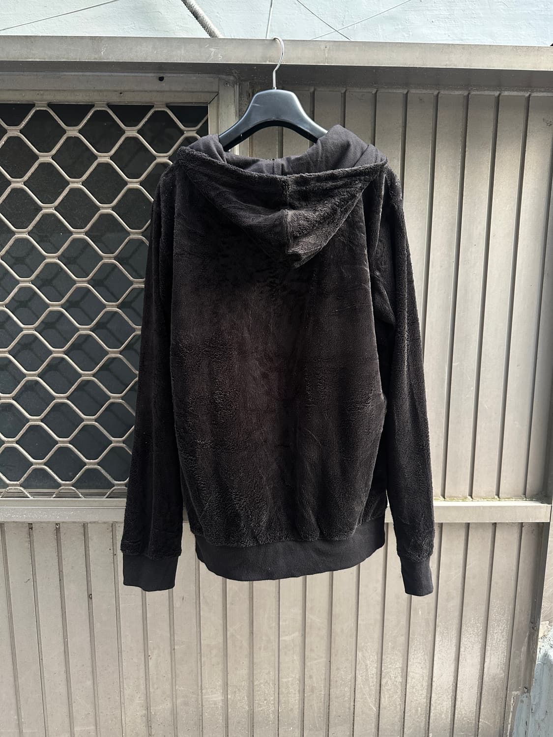 Spinash gothic punk lettering fur hood 상품이미지5