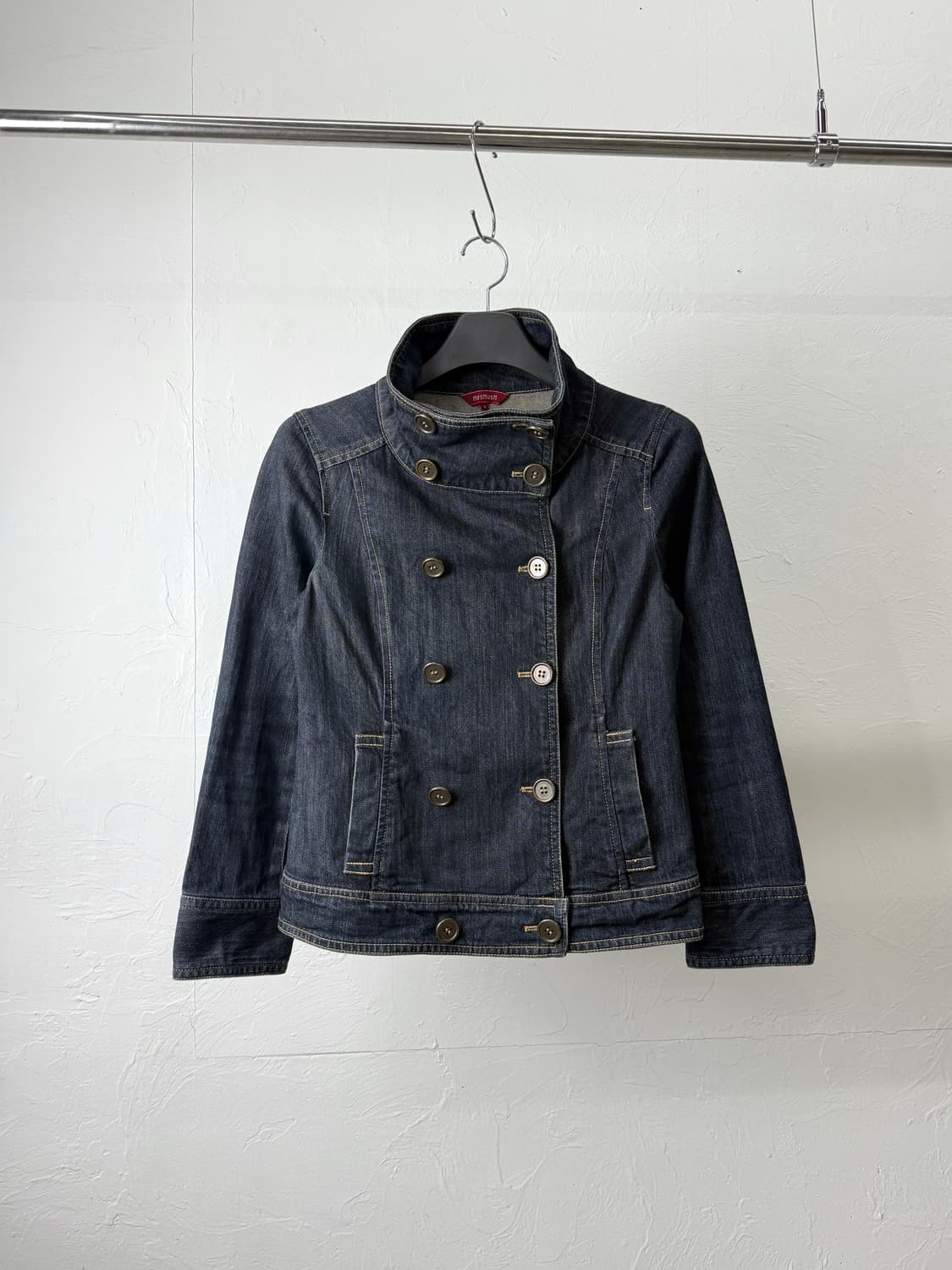 Hushush 더블 브레스트 데님 자켓 상품이미지1