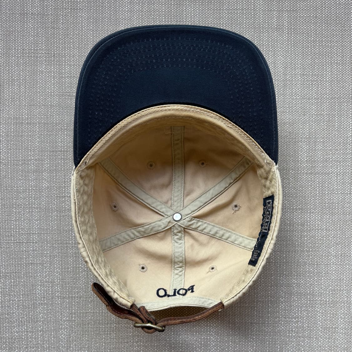 90s Polo Ralph Lauren 폴로 치노 레더 백 스트랩 볼 캡 상품이미지6