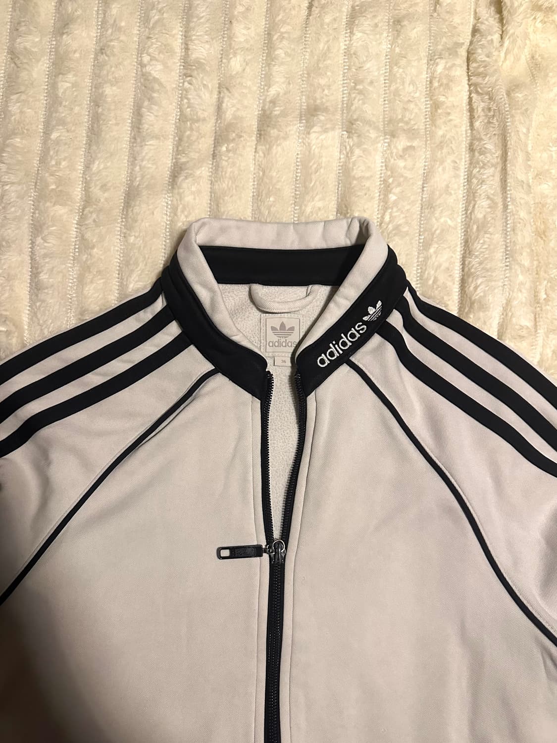 아디다스 빈티지 시필드 흰검 크롭 트랙탑 저지 져지 집업 상품이미지3