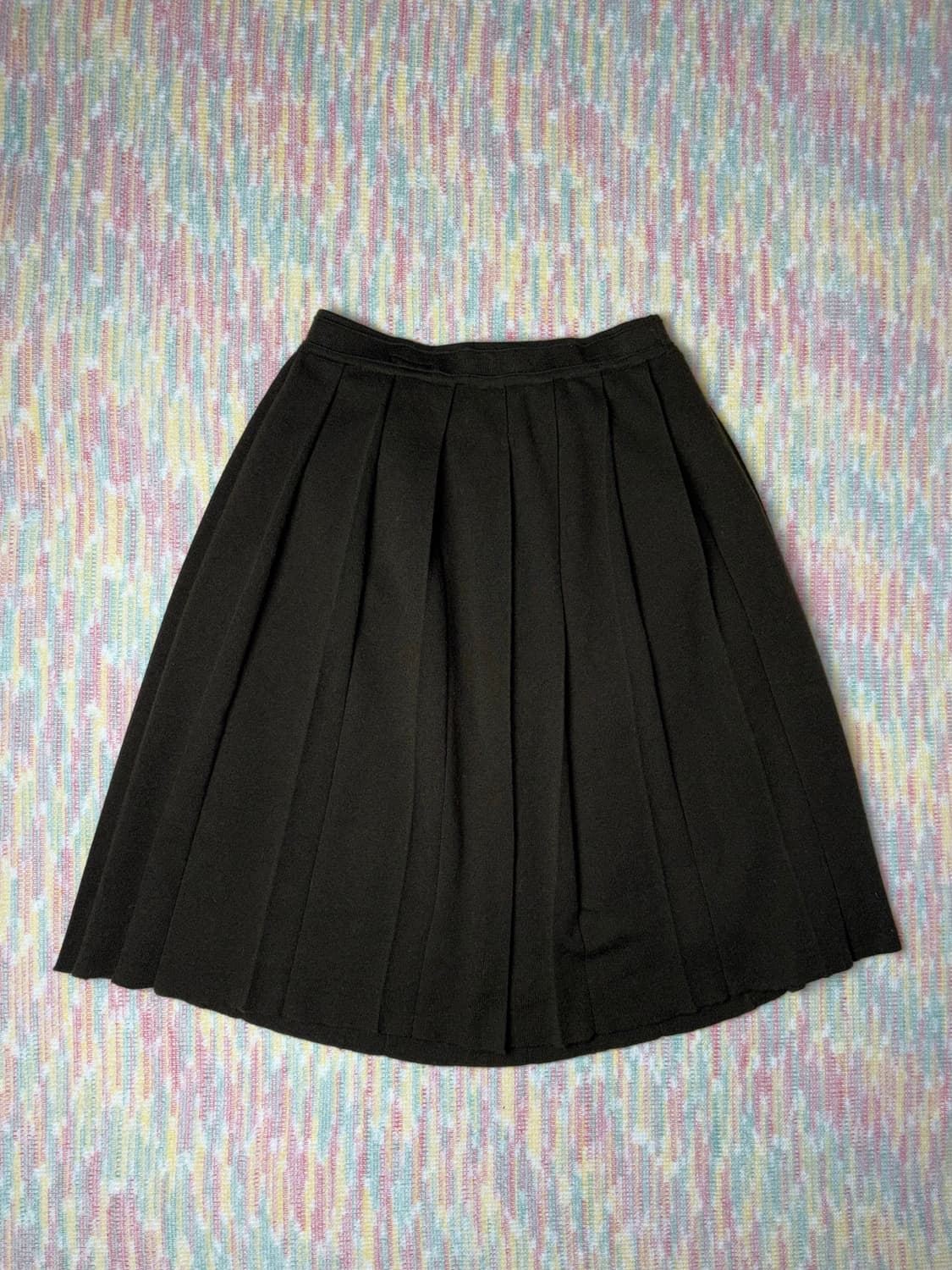 카키브라운 울 니트 스커트 상품이미지1