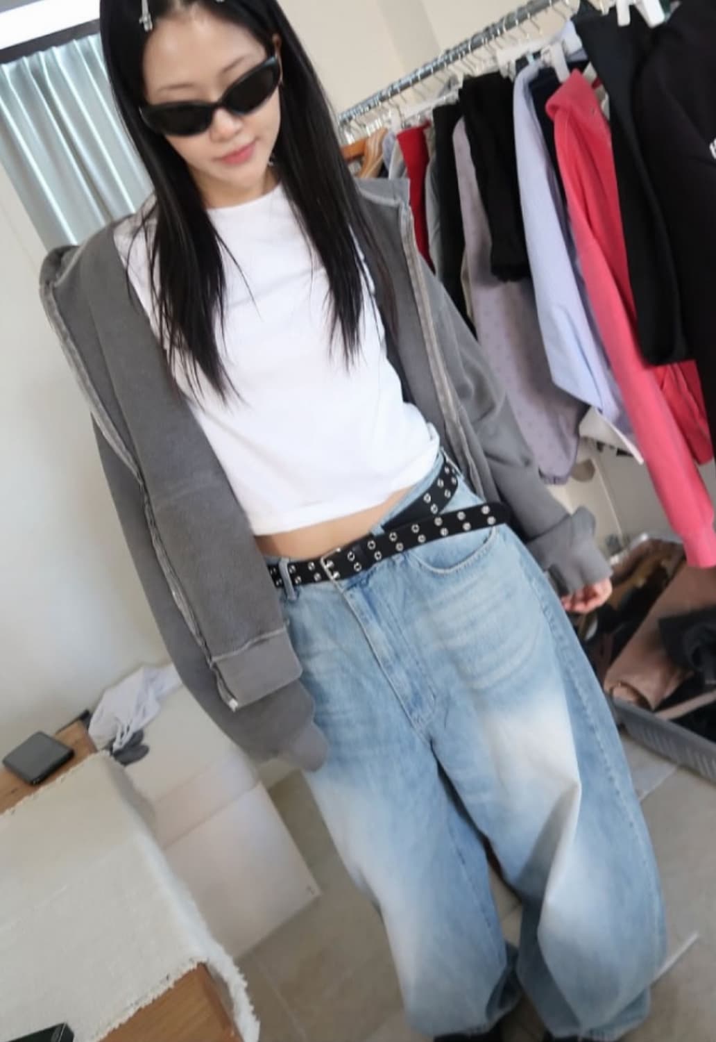 써니데이나이스 썸머 와이드 데님 팬츠 판매합니다 상품이미지1