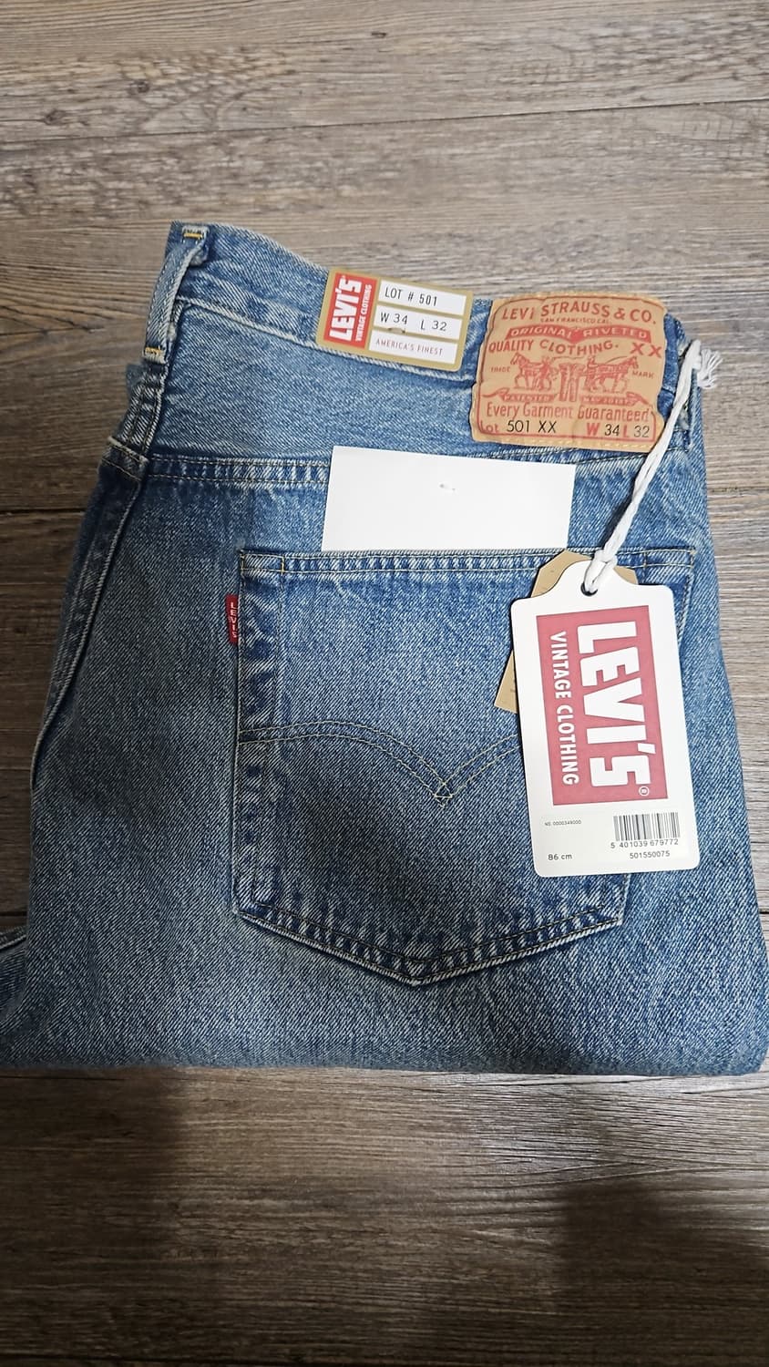 리바이스 LVC 1955 501 블랙잭 34x32 상품이미지1