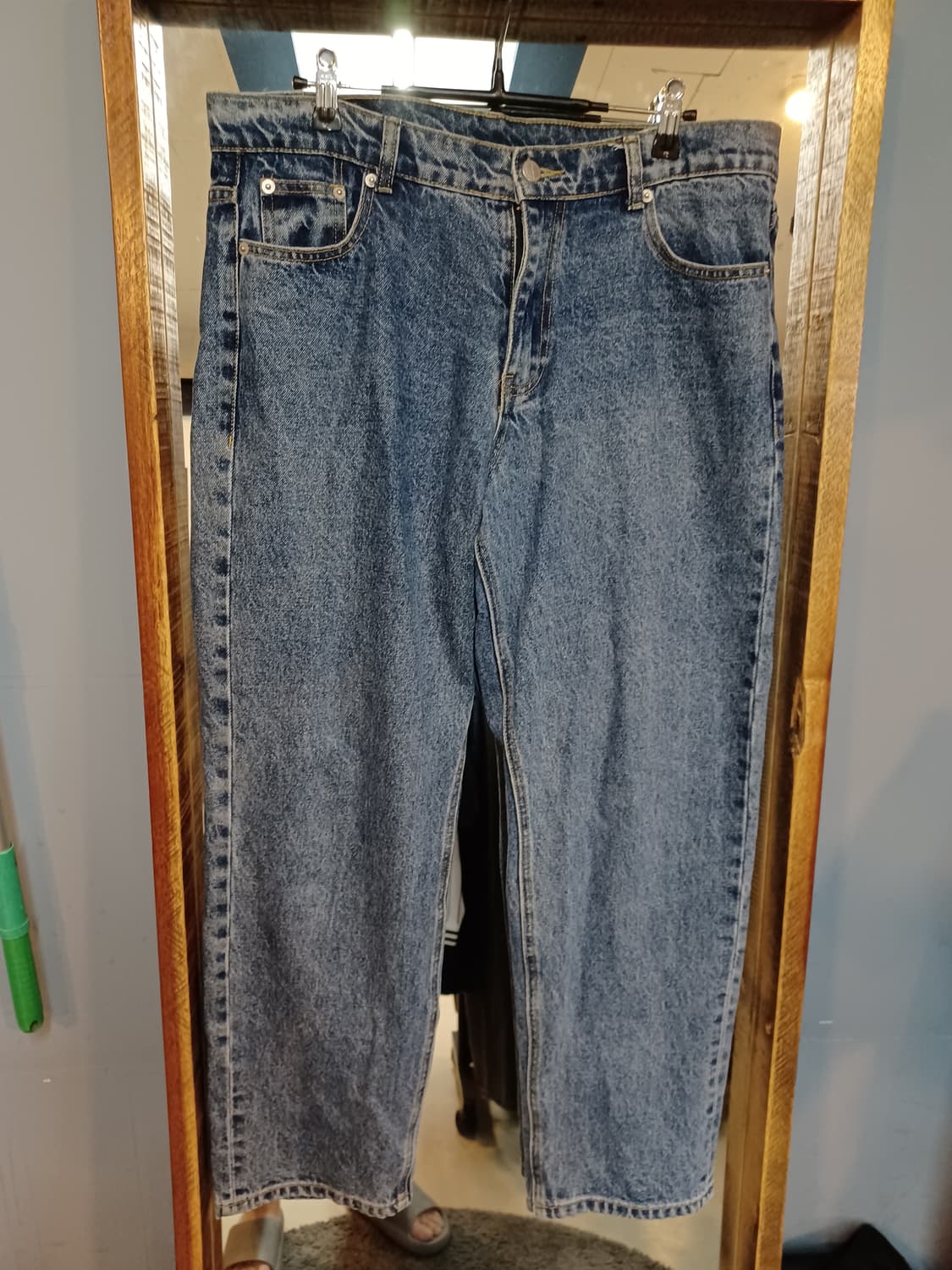 엑스톤즈 빈티지워싱 루즈핏 청바지 L 상품이미지1