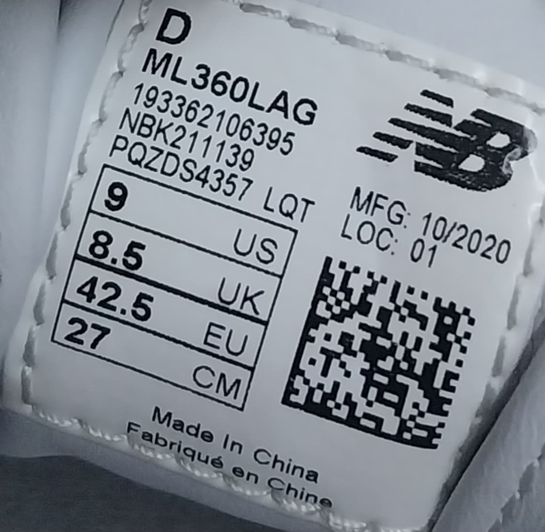 뉴발란스 360  스니커즈 270mm 상품이미지9