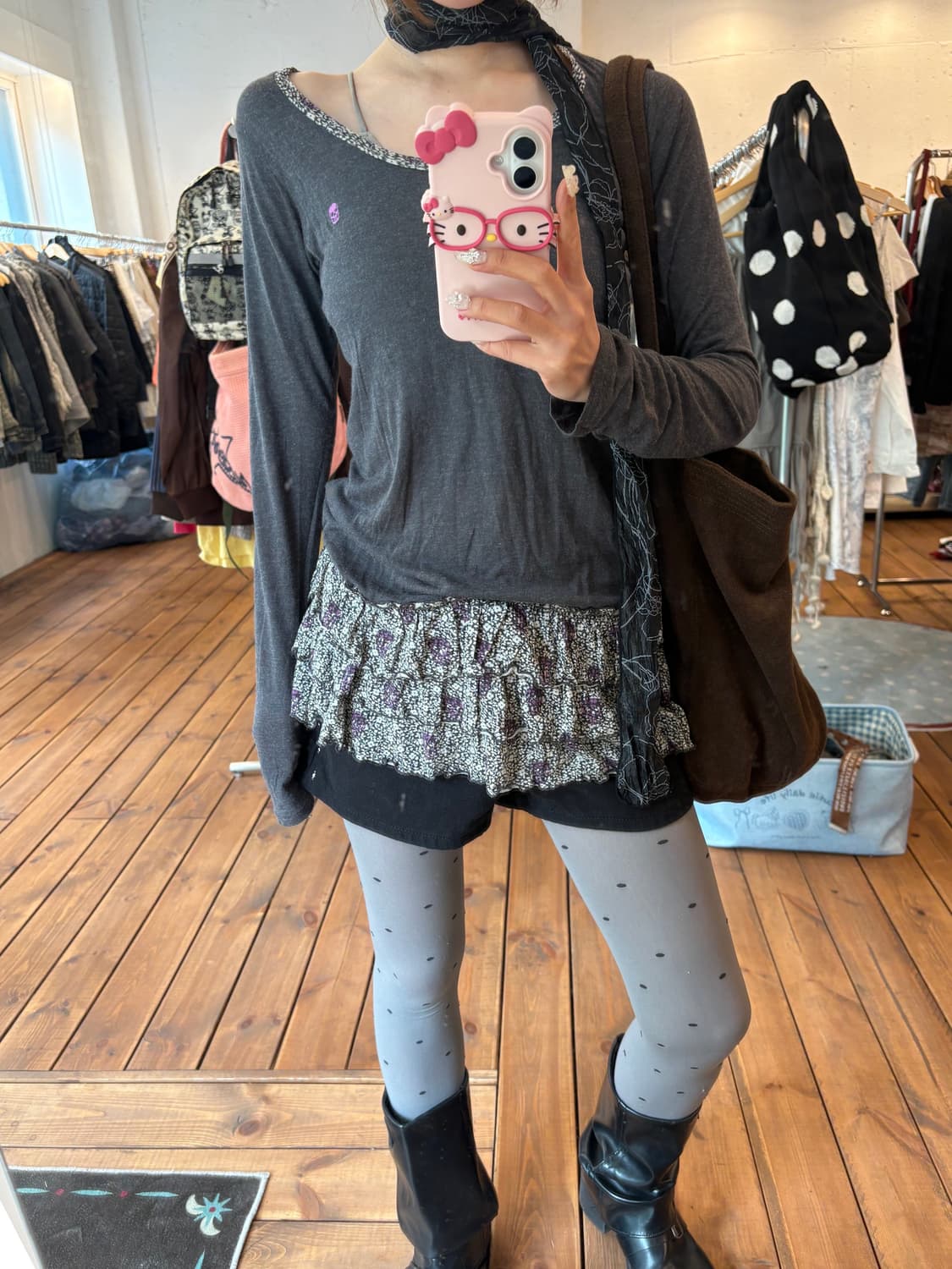 히스테릭글래머 스컬 레이어드 캉캉 원피스 상품이미지2