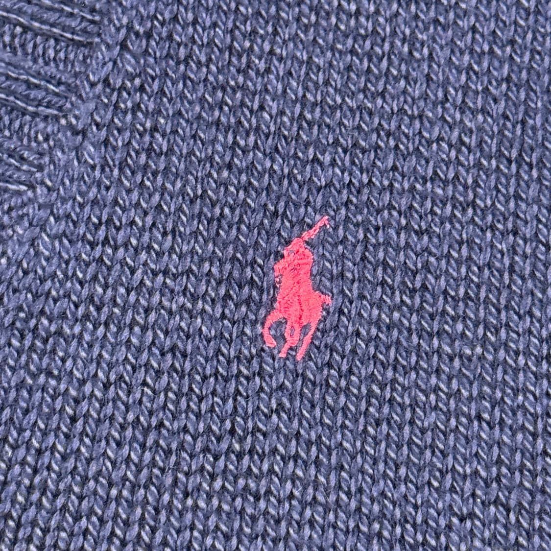 L) 폴로 랄프로렌 피마코튼 브이넥 니트 네이비 상품이미지4
