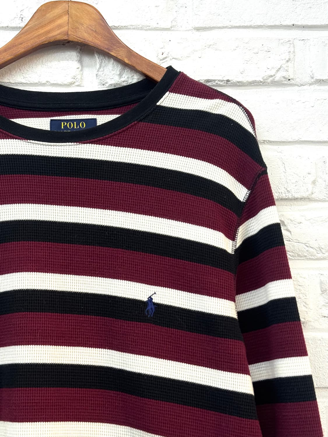 폴로 버건디 스트라이프 롱슬리브 상품이미지4