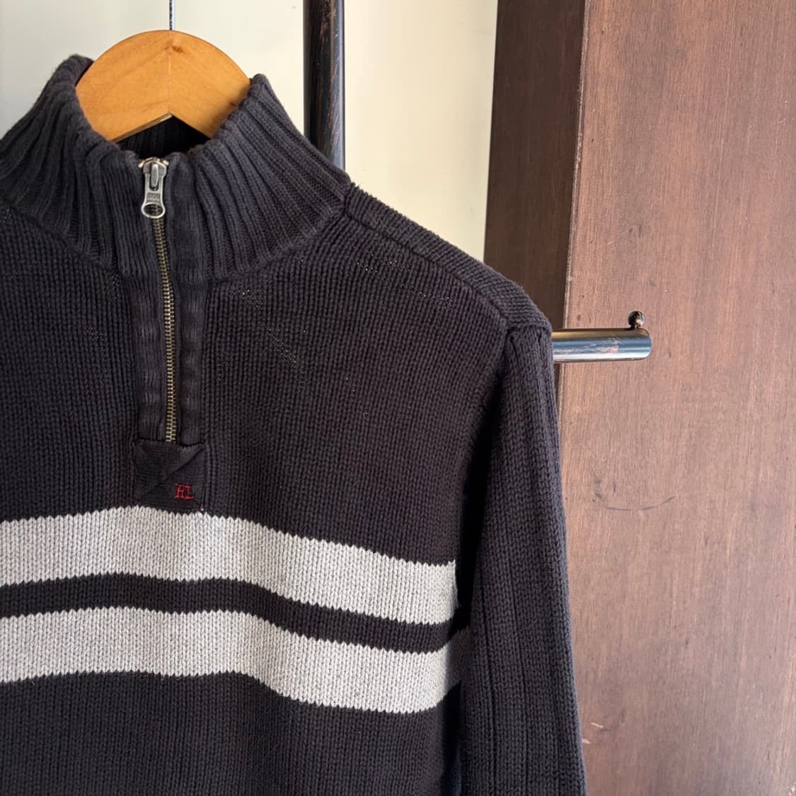 15283 - 폴로 랄프로렌 스트라이프 반집업 니트 상품이미지3