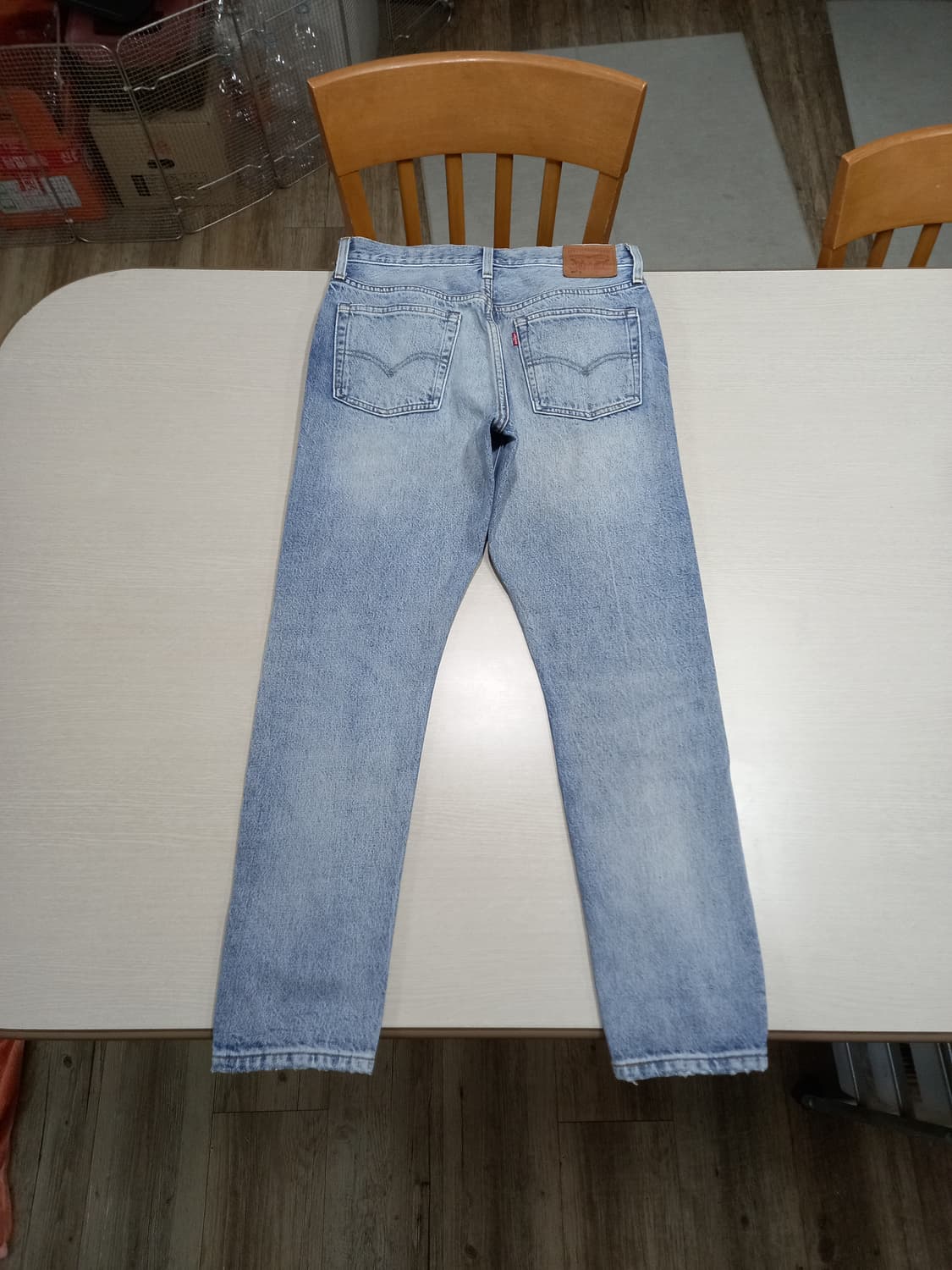 28 리바이스501s 콘밀 셀비지 슬림일자 연청 28-908 상품이미지2