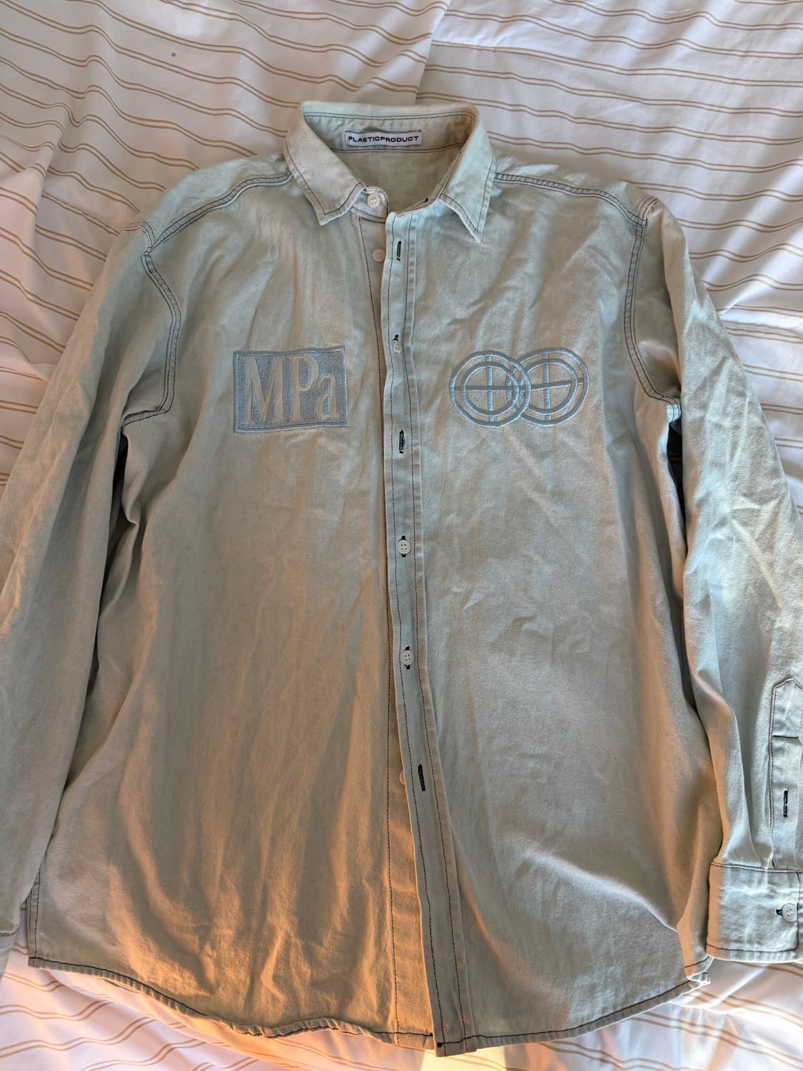 플라스틱프로덕트 데님 셔츠 s 상품이미지1