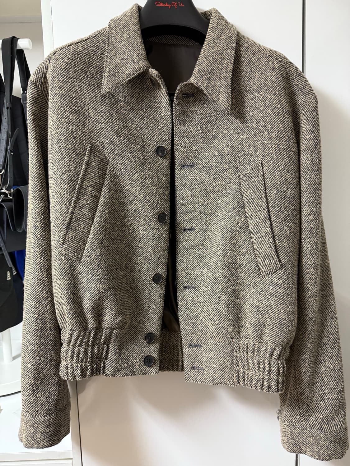 [M] STU 트윌 밴딩 자켓 베이지 브라운 상품이미지7