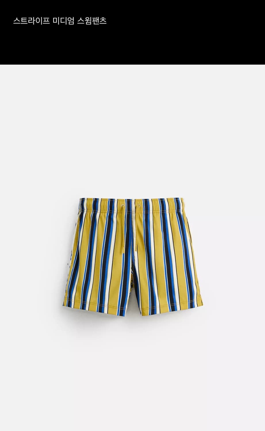 (M) Zara 자라 스트라이프 스윔 팬츠 수영복 반바지  상품이미지5