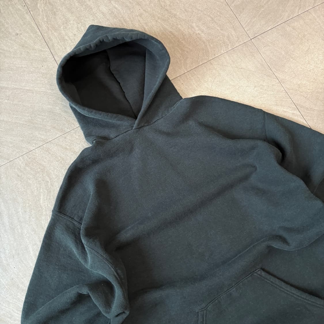 90s Russell 90년대 멕시코 생산 러셀 블랭크 블랙 후디 상품이미지2