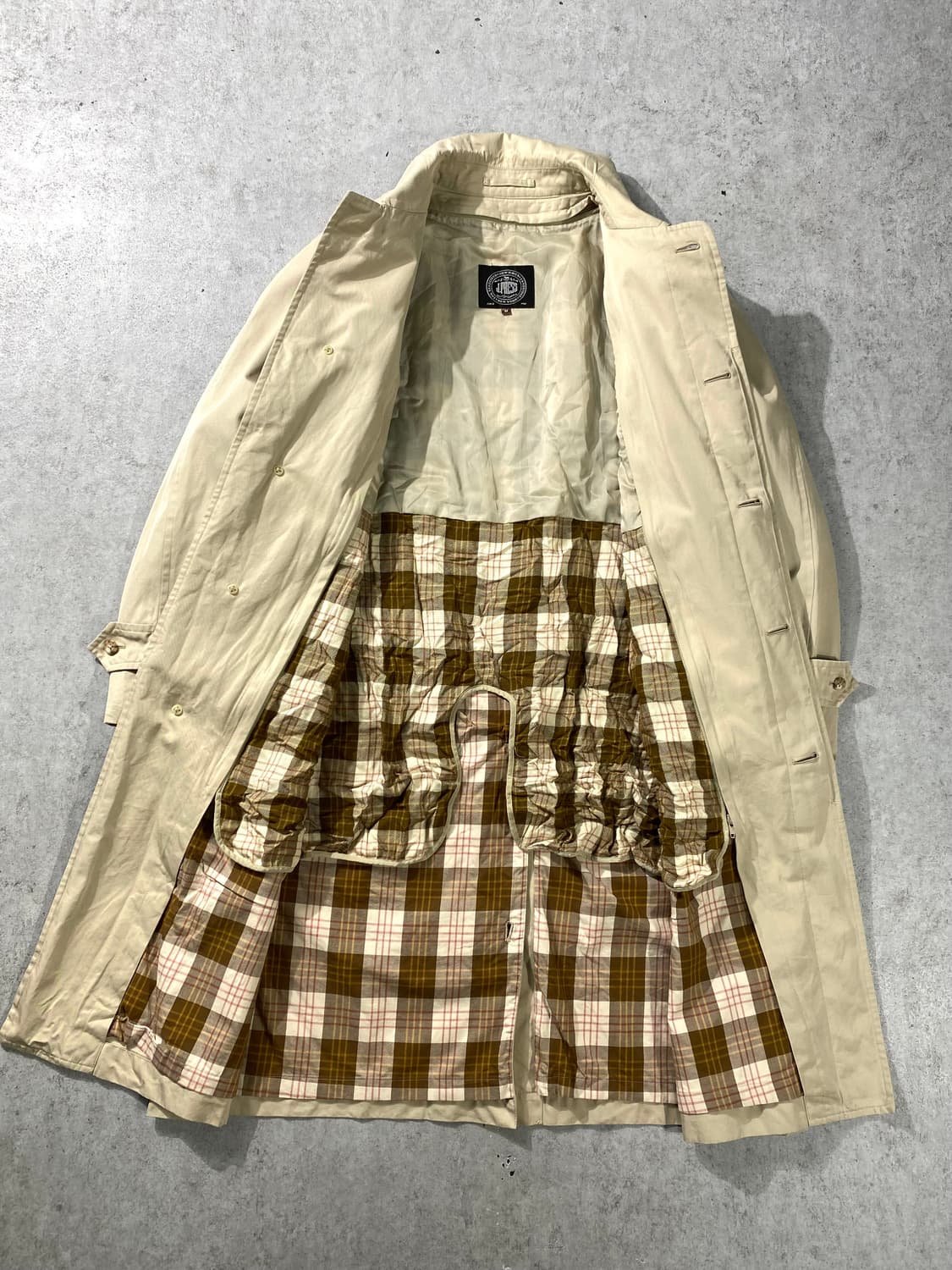 [M] J.Press 제이프레스 베이지 싱글 트렌치 코트 상품이미지4