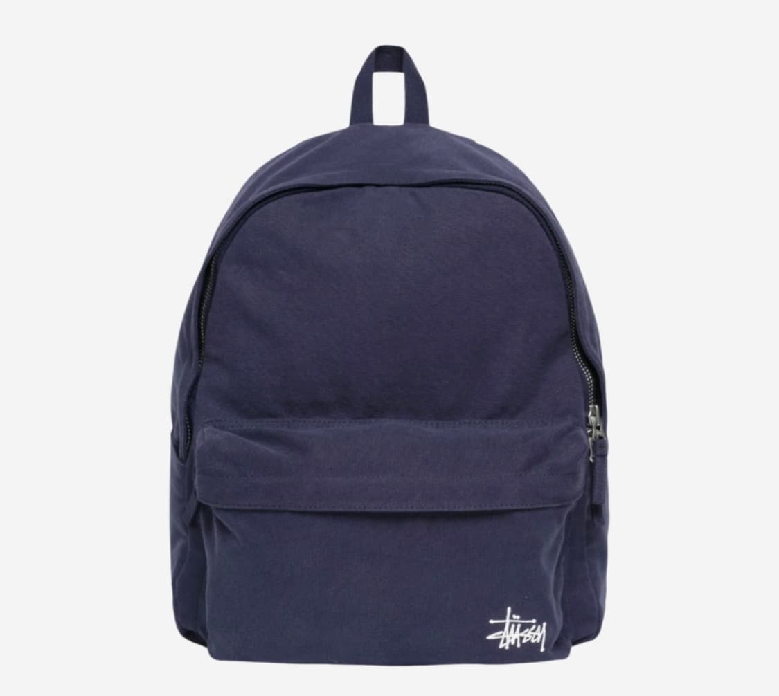 새제품) 스투시 캔버스 백팩 네이비 가방 책가방 상품이미지2