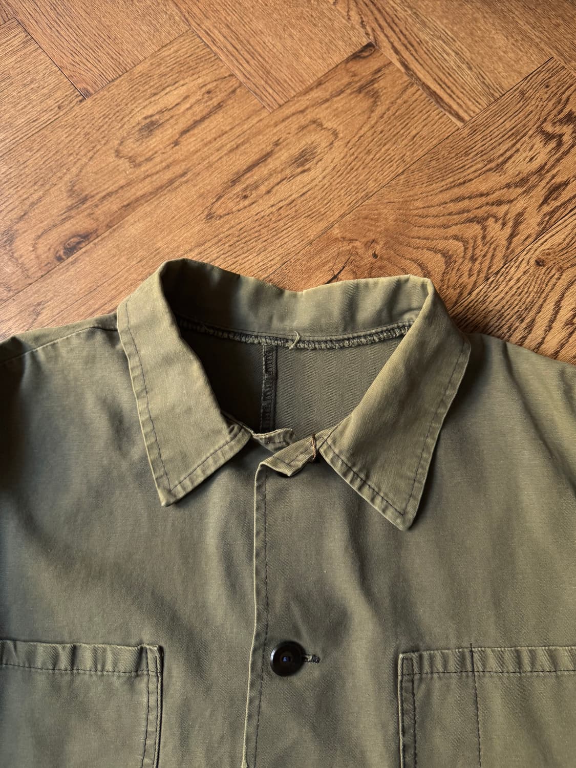 [L]90's 4포켓 세이지그린 프렌치 워크자켓 상품이미지2