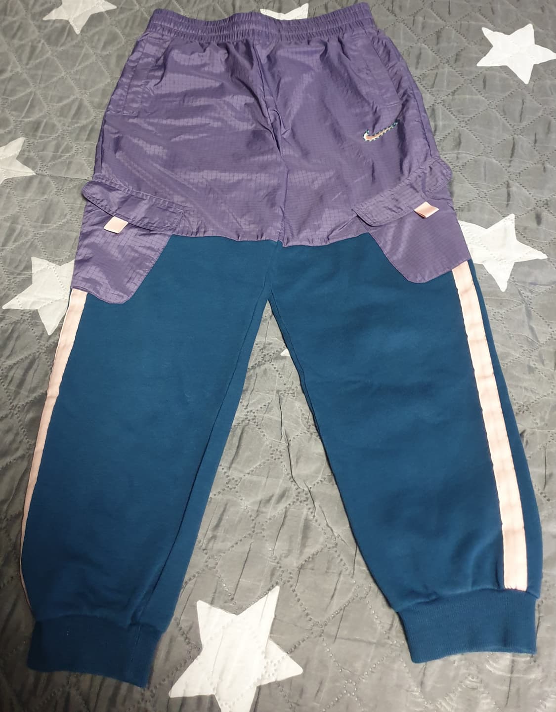 나이키 코튼배색 우븐 카고 조거팬츠 퍼플 (28) 상품이미지1