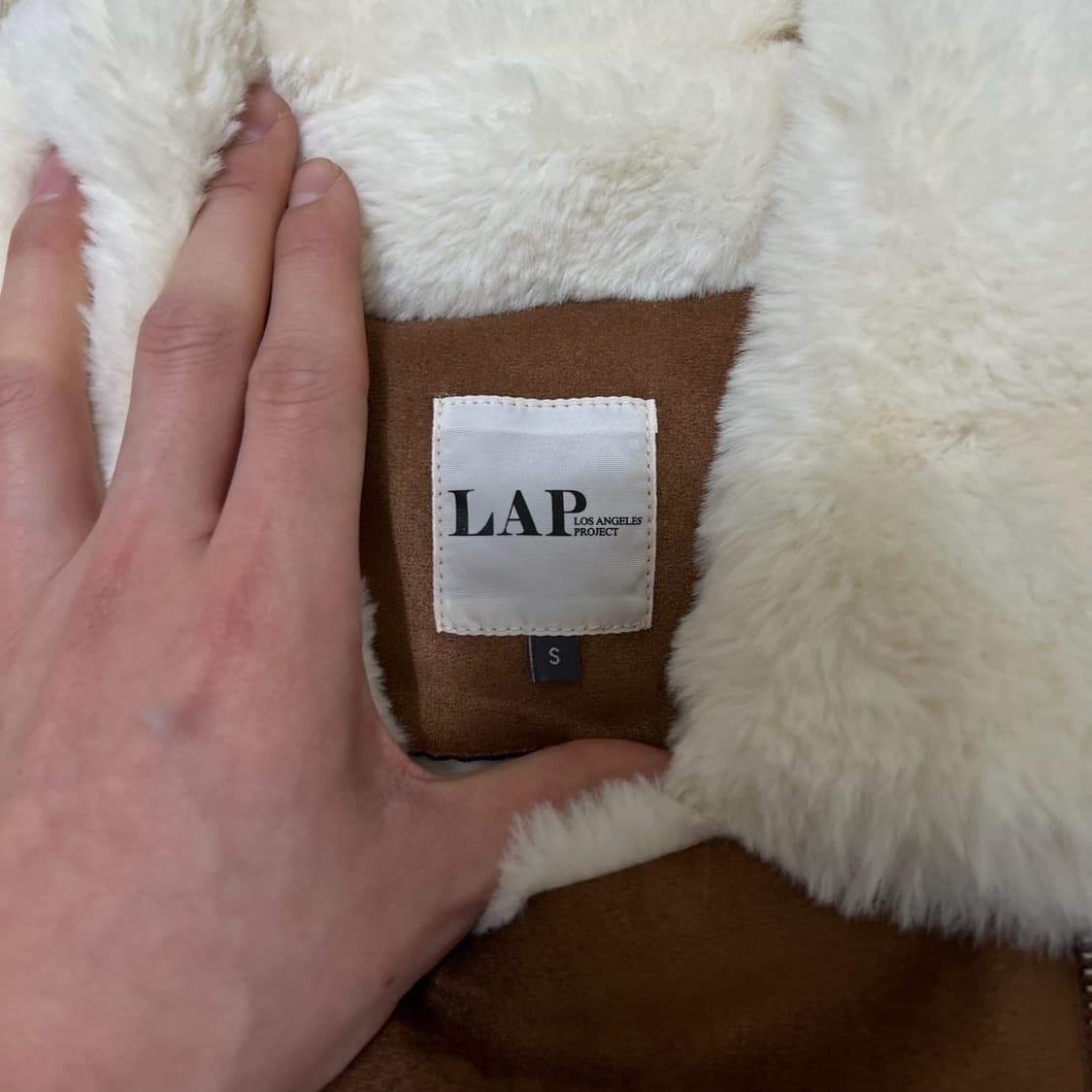 랩 LAP 여성 스웨이드 무스탕 자켓 85-90-160  상품이미지4