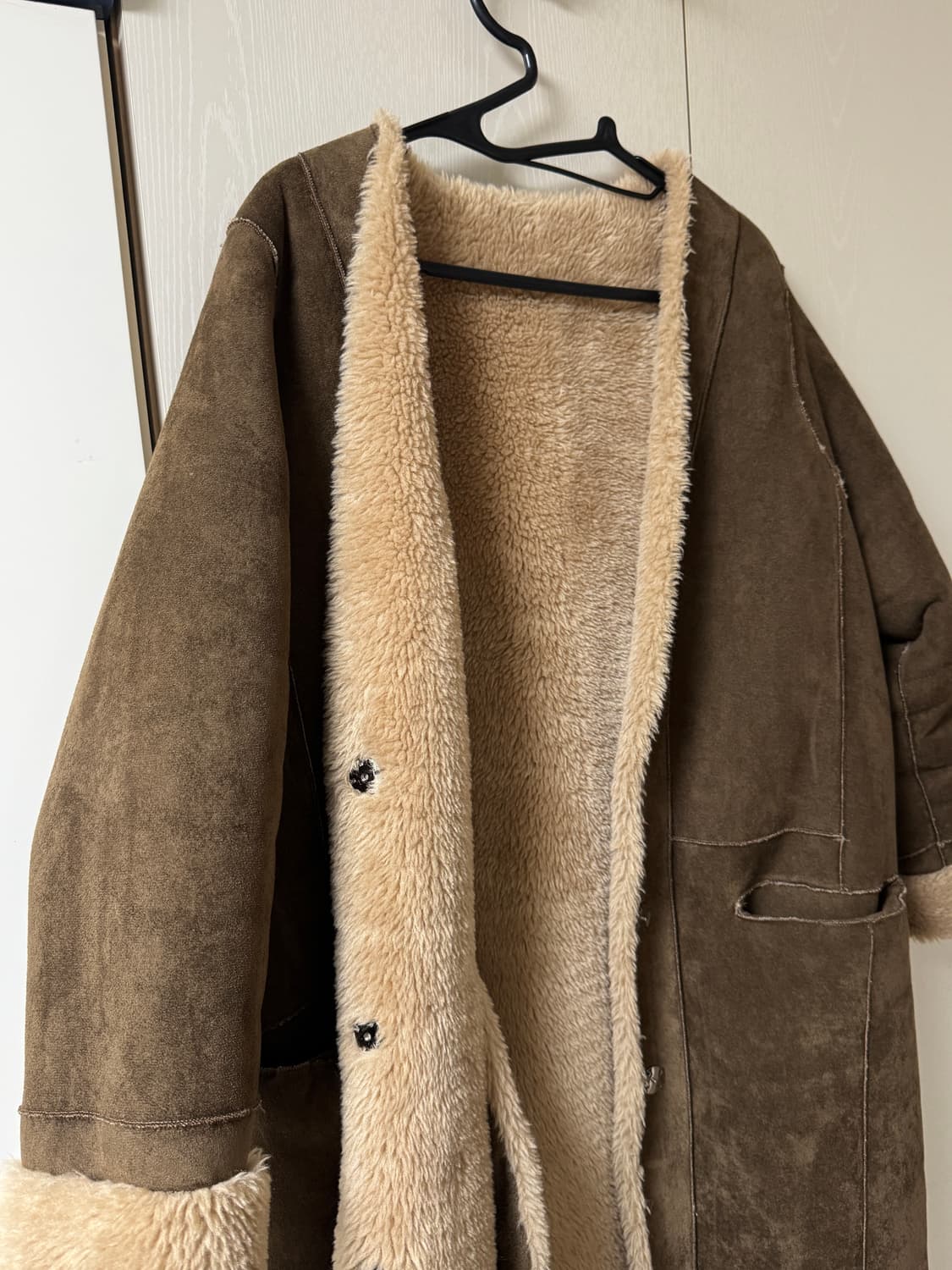 🤎 핀터레스트 무드 브라운 무스탕 코트 상품이미지2