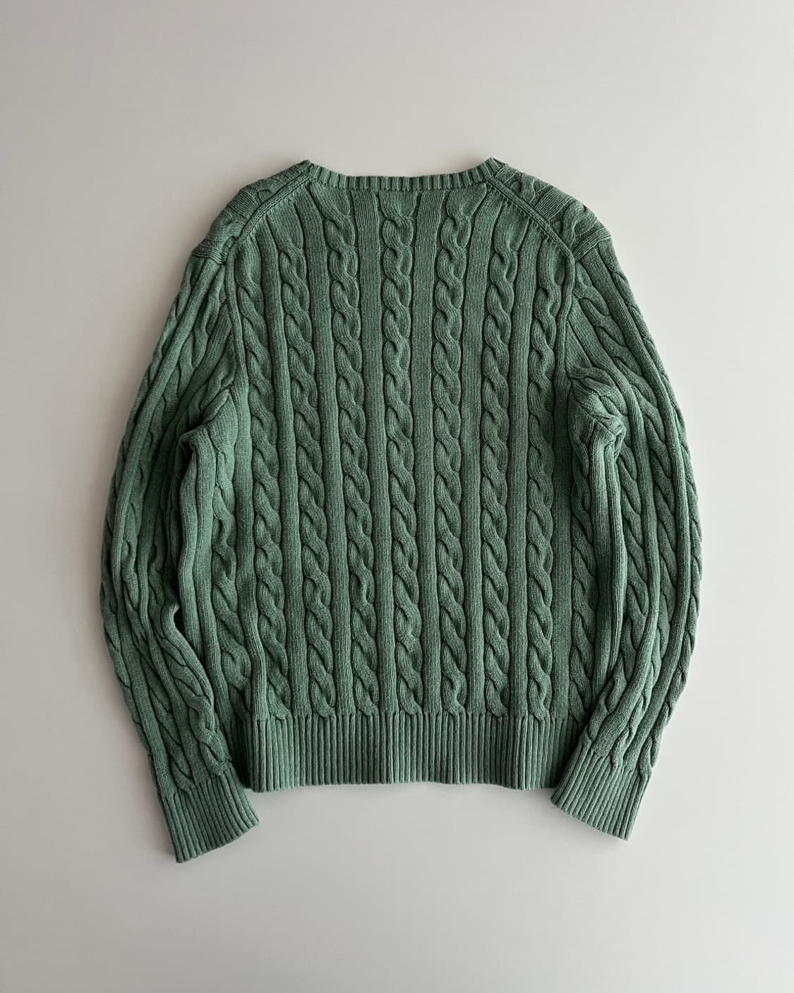 폴로 랄프로렌 케이블 꽈배기 라운드 니트 L 상품이미지6