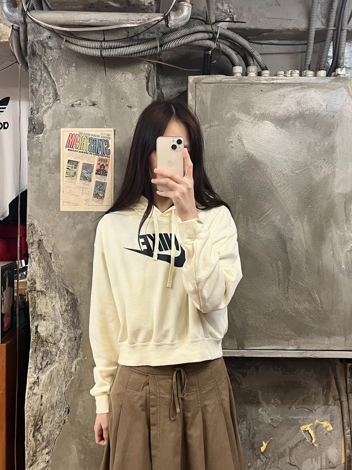 나이키 크롭 후드집업 아이보리 S #csz570 상품이미지2