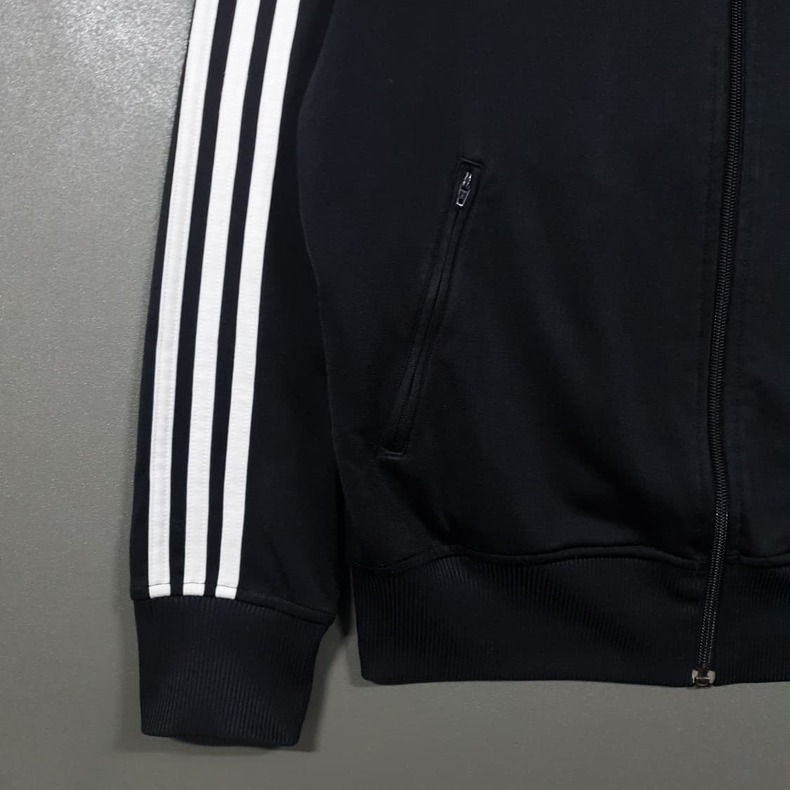 M (95) 아디다스 유로파 파이어버드 트랙탑 져지 자켓 블랙 y2k 상품이미지3