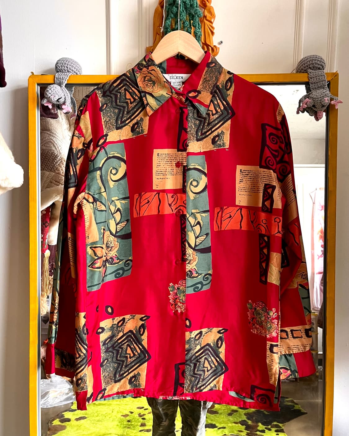 1980-90s Japanese Vintage Slik Shirt 상품이미지3