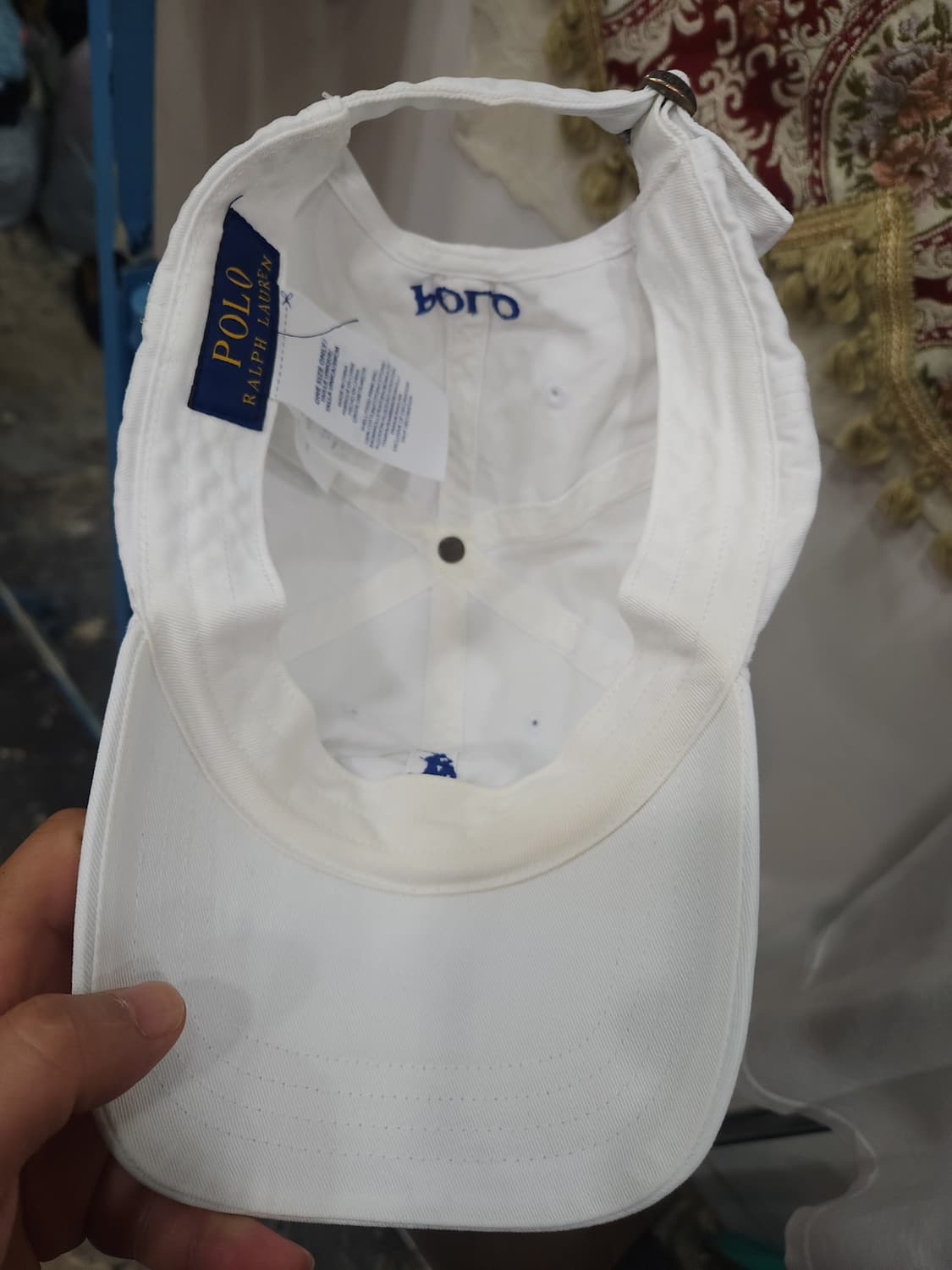 폴로 랄프로렌 화이트 네이비포니 치노 볼캡

 상품이미지6