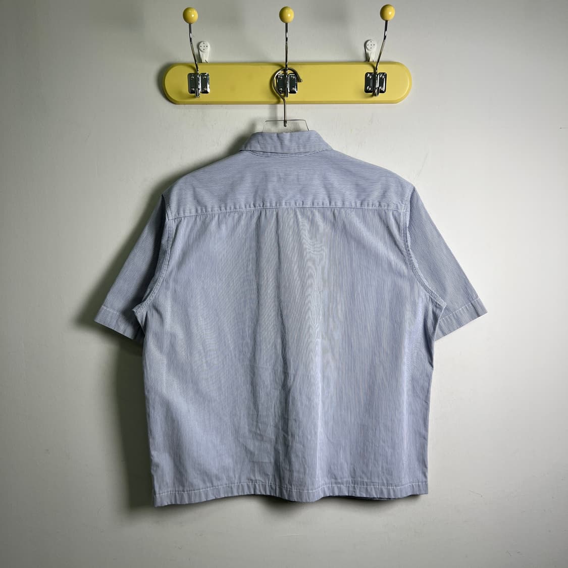 Bape 베이프 스트라이프 반팔 워크 셔츠 XL 상품이미지2