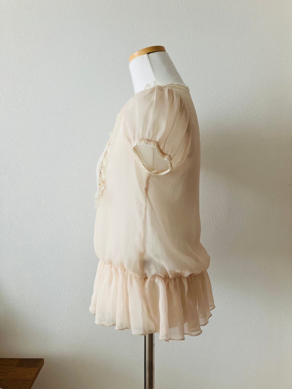 일본빈티지 Rose Bud 레이스 블라우스 로걀 히메갸루 상품이미지4