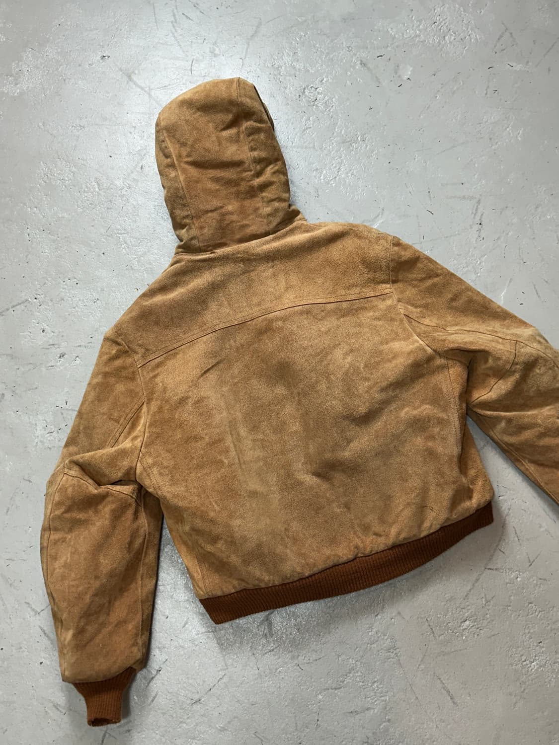 80’s 빈티지 시어스 무톤 후드 자켓 빈티지 레더 자켓 후드 상품이미지6