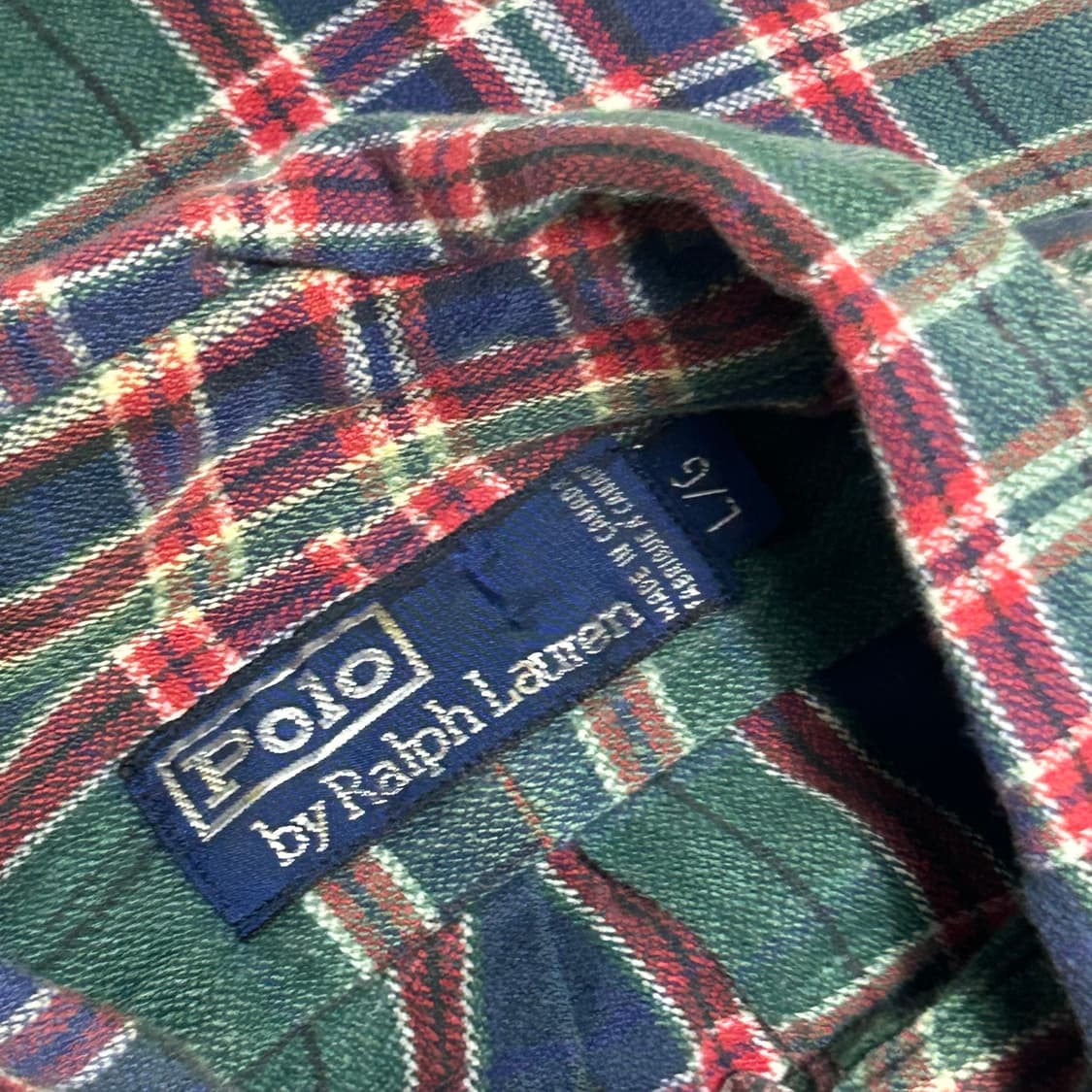 L 폴로랄프로렌 타탄체크 셔츠 상품이미지4