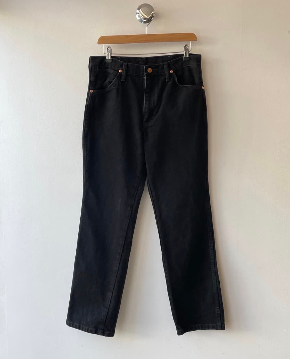 Wrangler 936 wbk ( 랭글러 카우보이 컷 블랙 데님 ) 상품이미지2