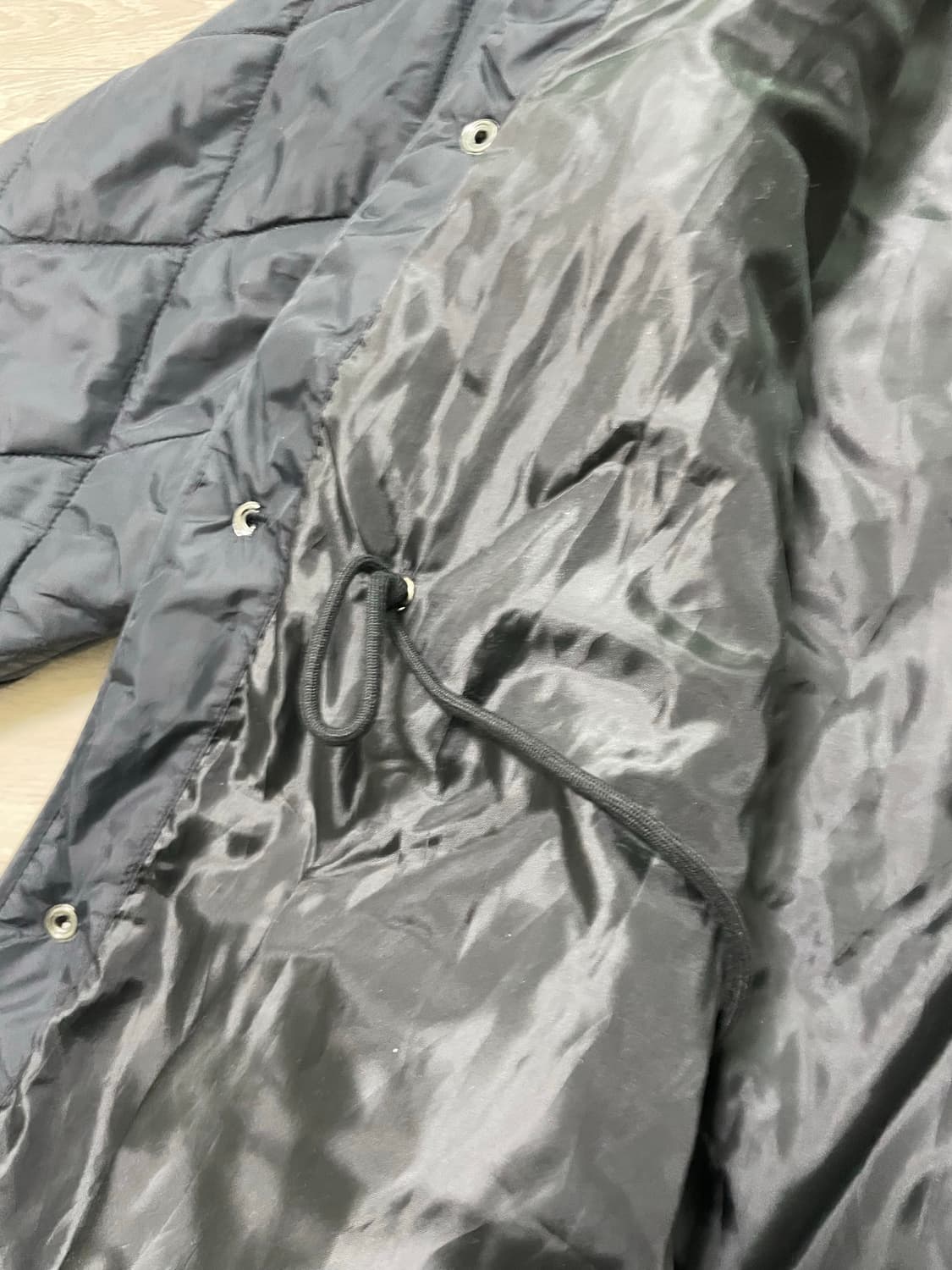 세컨모놀로그 퀼팅 롱 점퍼 m 내피 라이너 깔깔이 패딩 상품이미지4