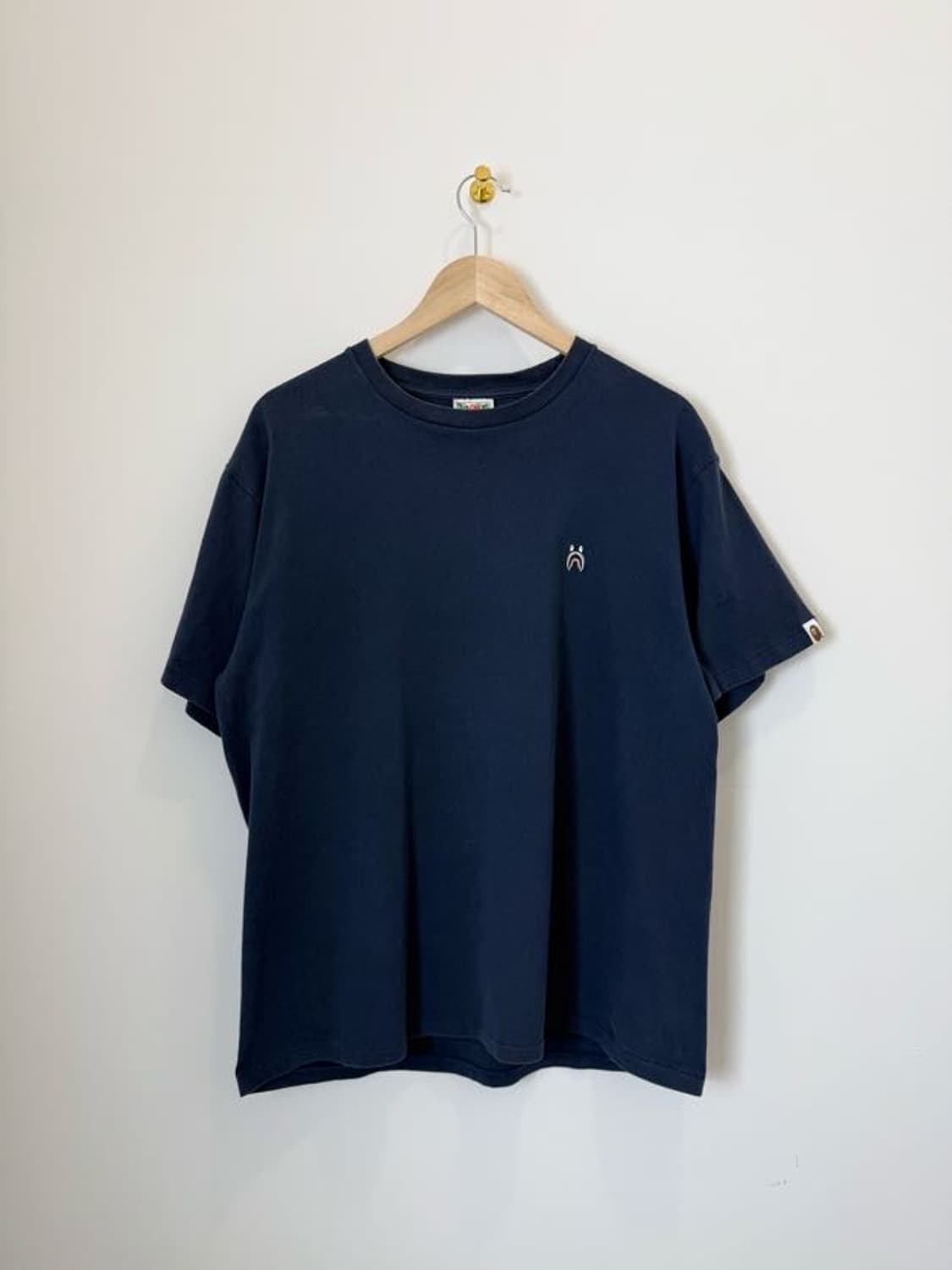 베이프 샤크 반팔 네이비 상품이미지1