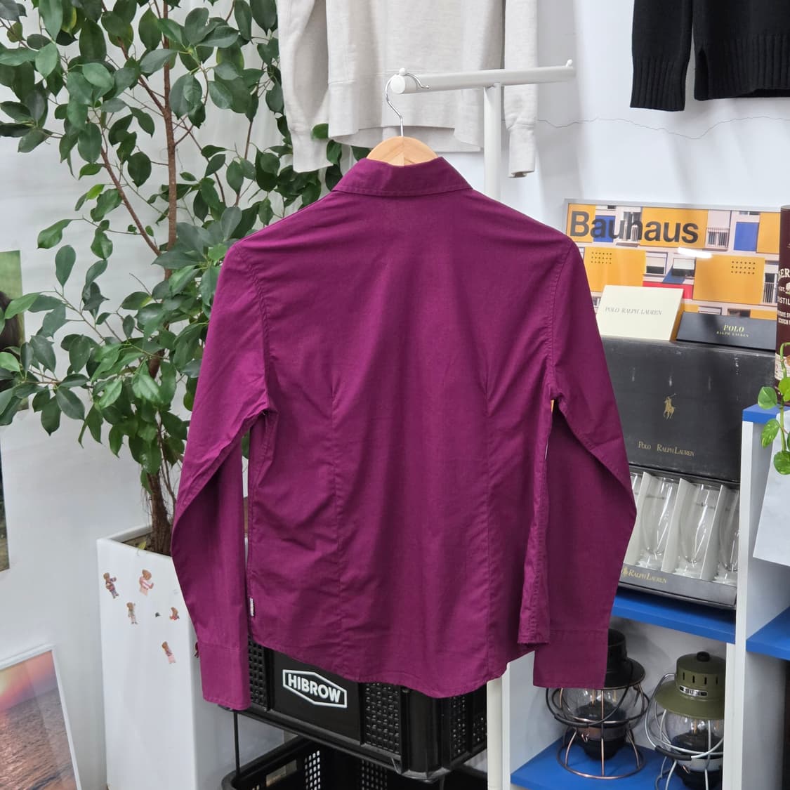 버버리 우면 솔리드 셔츠 M  상품이미지3