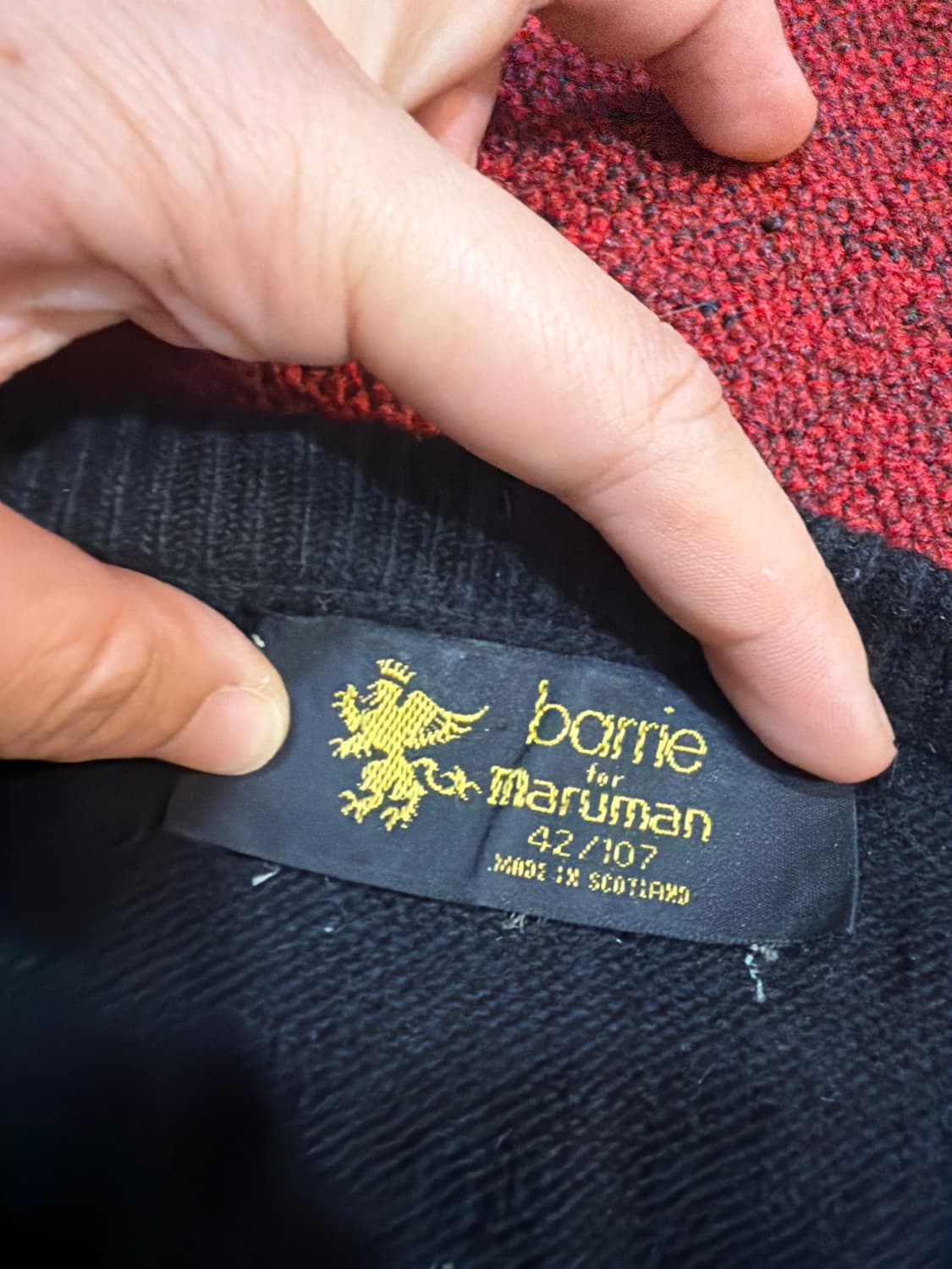 Barrie 아가일 패턴 니트 상품이미지3