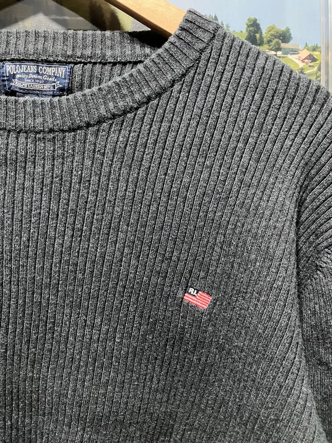 폴로 랄프로렌 RL 로고 성조기 니트 상품이미지3