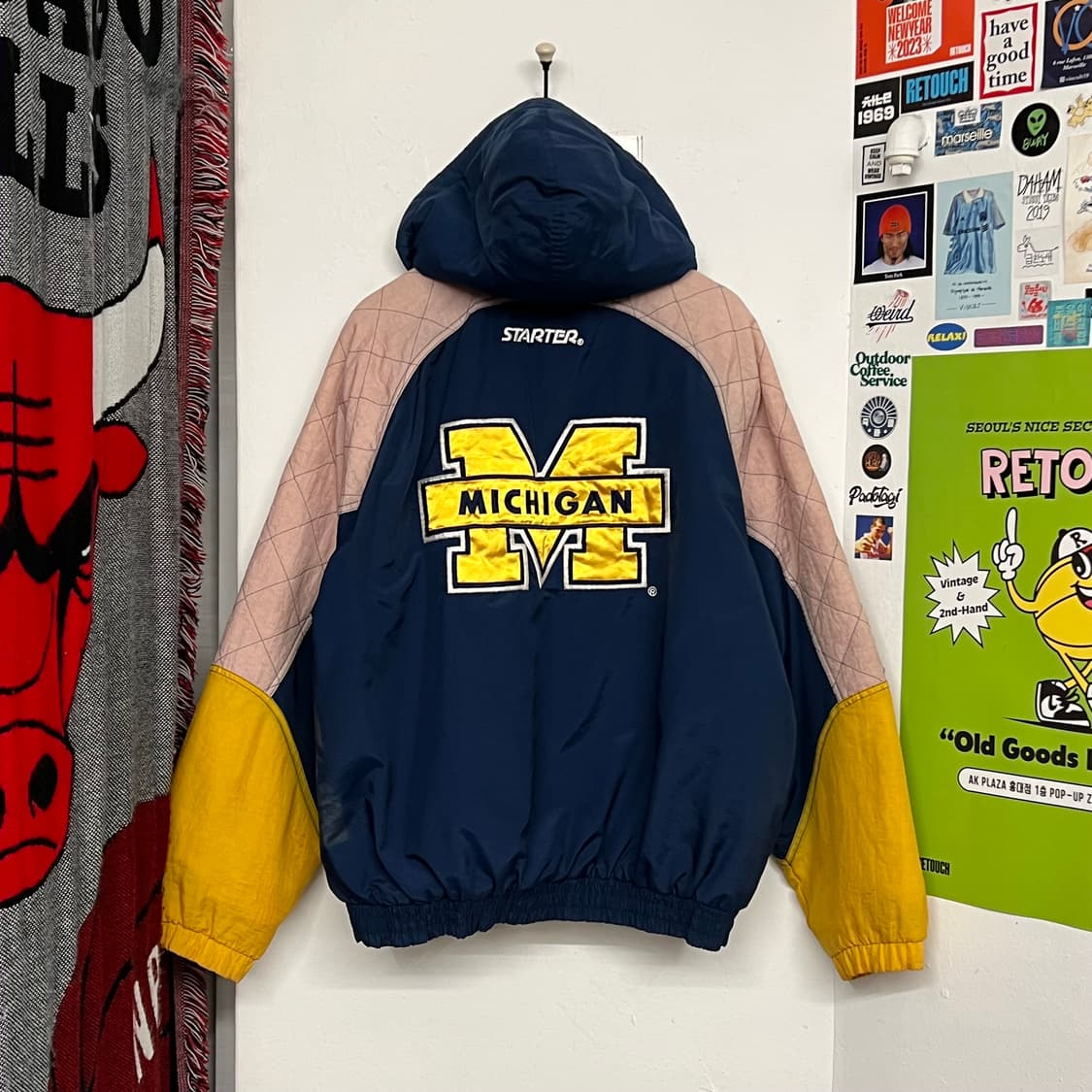 90‘s 스타터 미시간 패디드 자켓 상품이미지10